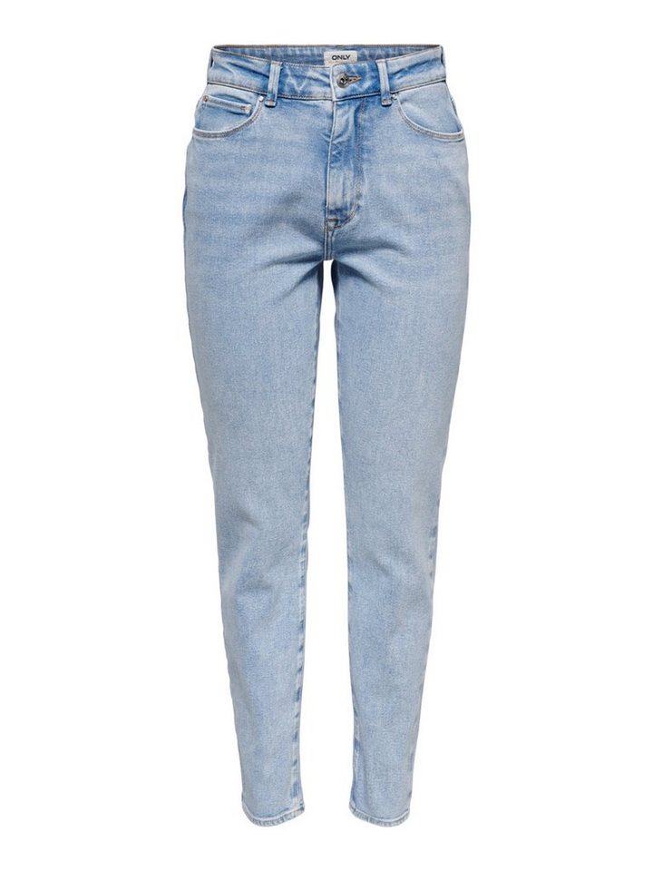 ONLY 7/8-Jeans Emily (1-tlg) Weiteres Detail, Cut-Outs, Fransen, Plain/ohne  Details, Abgesteppter Saum/Kante