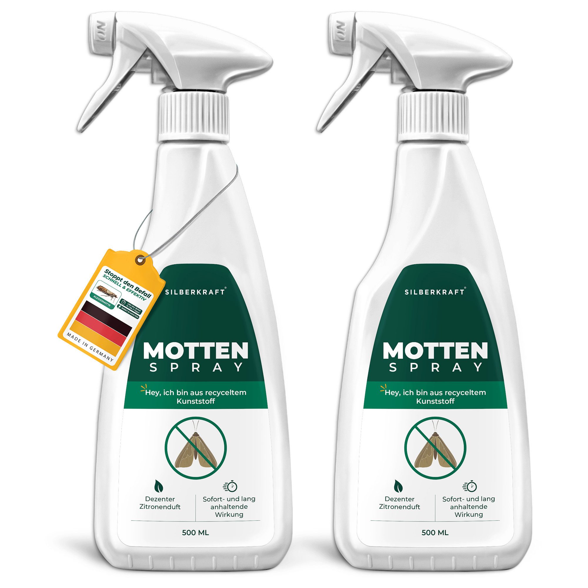 Silberkraft Insektenspray Silberkraft Mottenspray gegen Kleider- und Lebensmittelmotten, 500 ml, Effektiver Schutz vor Motten, Made in Germany, Einfache Anwendu – Bild 2 von 5