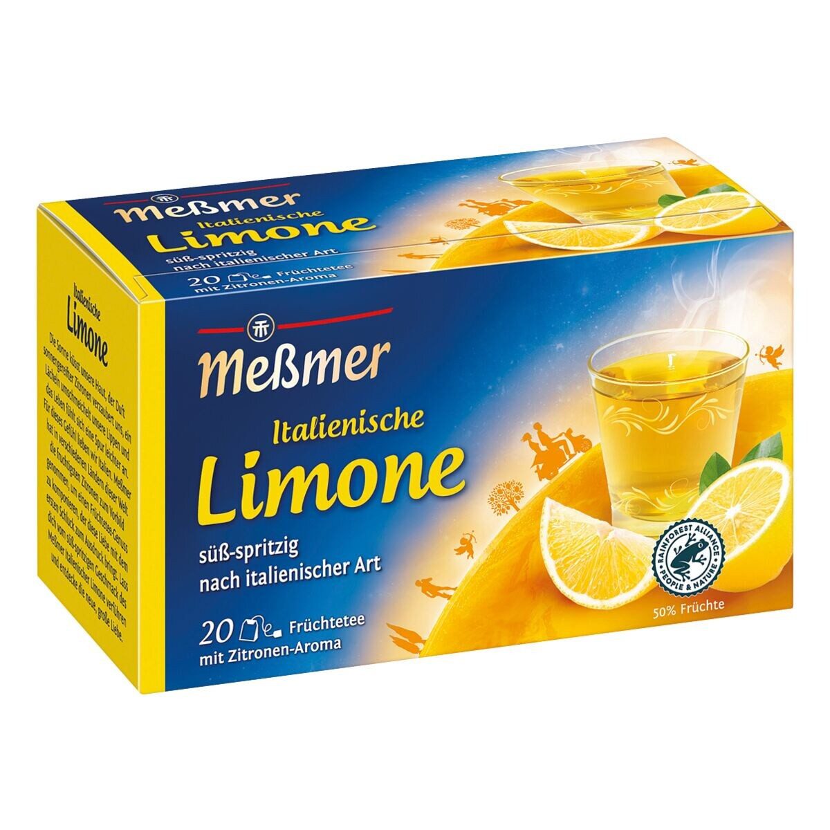 Meßmer Tee Italienische Limone, Früchtetee mit Zitronen-Aroma