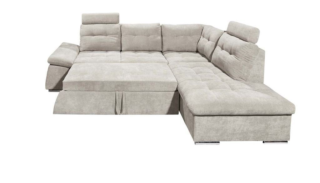 Nalo Sofa Ecksofa ED EXCITING cm Couch Ecksofa, DESIGN Eckcouch 260x219 Anthrazit