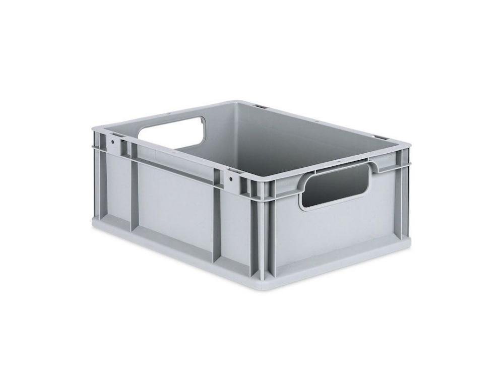 Thumbnail - PROREGAL® Stapelbox SparSet Eurobox NextGen Economy/geschlossen, Grau, 3-16 Stück (5 St)