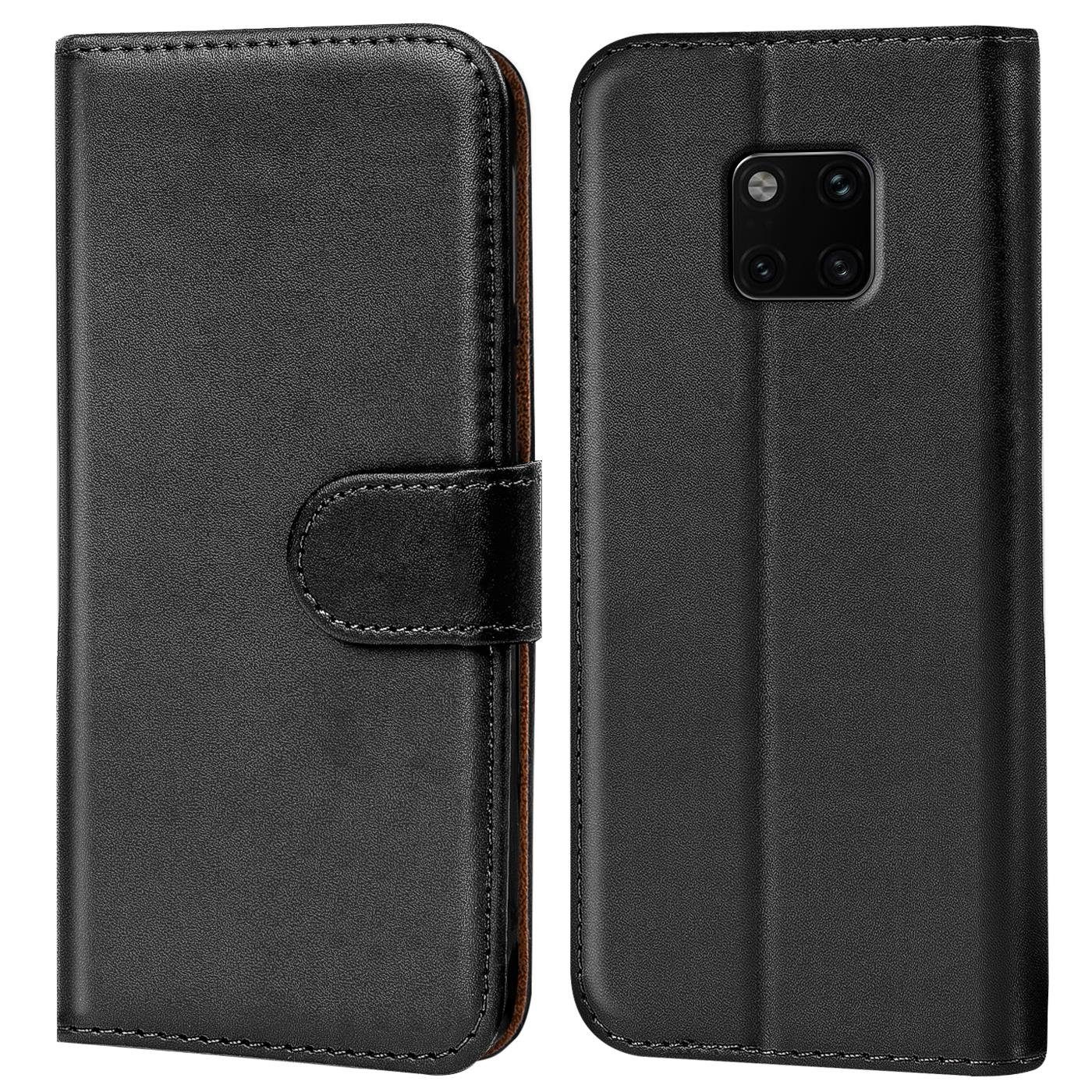 CoolGadget Handyhülle Wallet Klapp Tasche Book Case für Huawei Mate 20 Pro 6,4 Zoll, Hülle Klapphülle Flip Cover Etui Schutzhülle