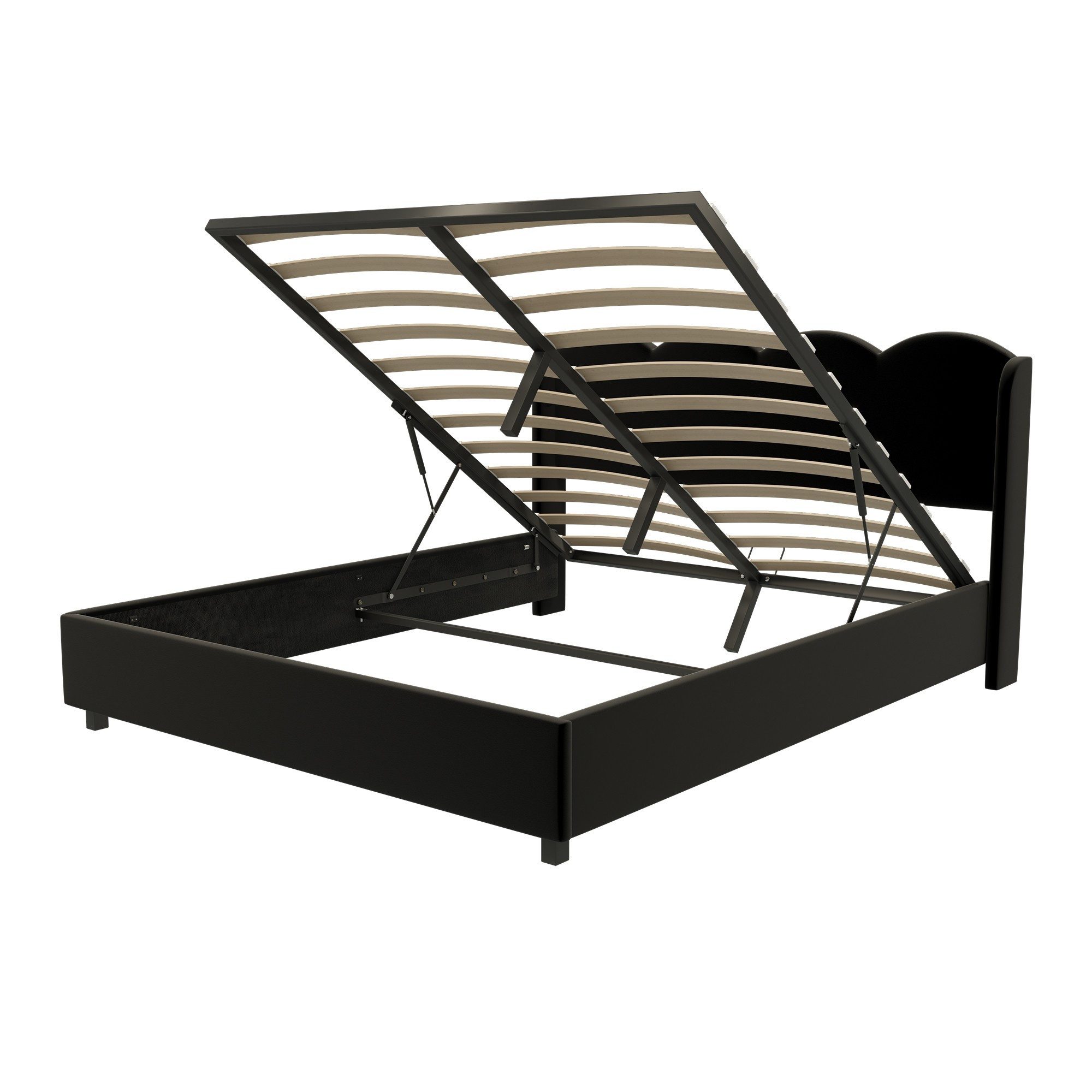 LVHOM Boxbett 140x200cm/160x200cm mit Bettkasten, Wellenförmig, Polsterbett günstig online kaufen