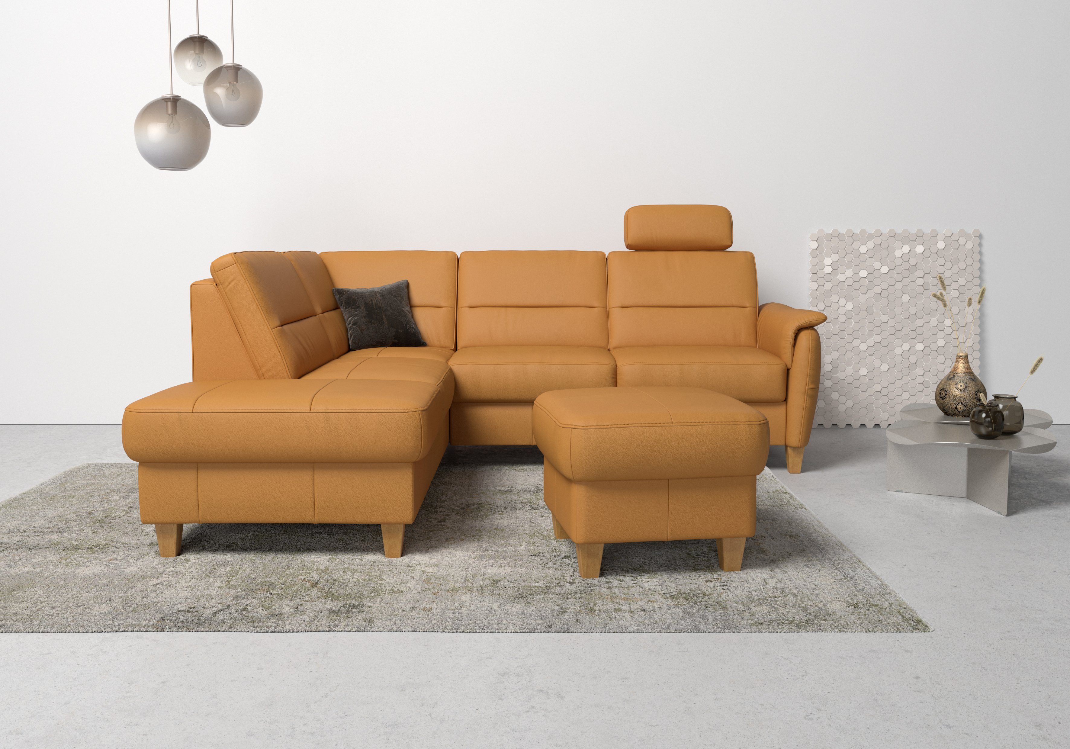 Home affaire Ecksofa Palmera L-Form, Federkern, günstig online kaufen