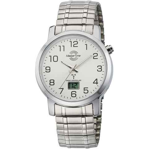 MASTER TIME Funkuhr MTGA-10306-12M, Armbanduhr, Quarzuhr, Herrenuhr, Datum, Langzeitbatterie