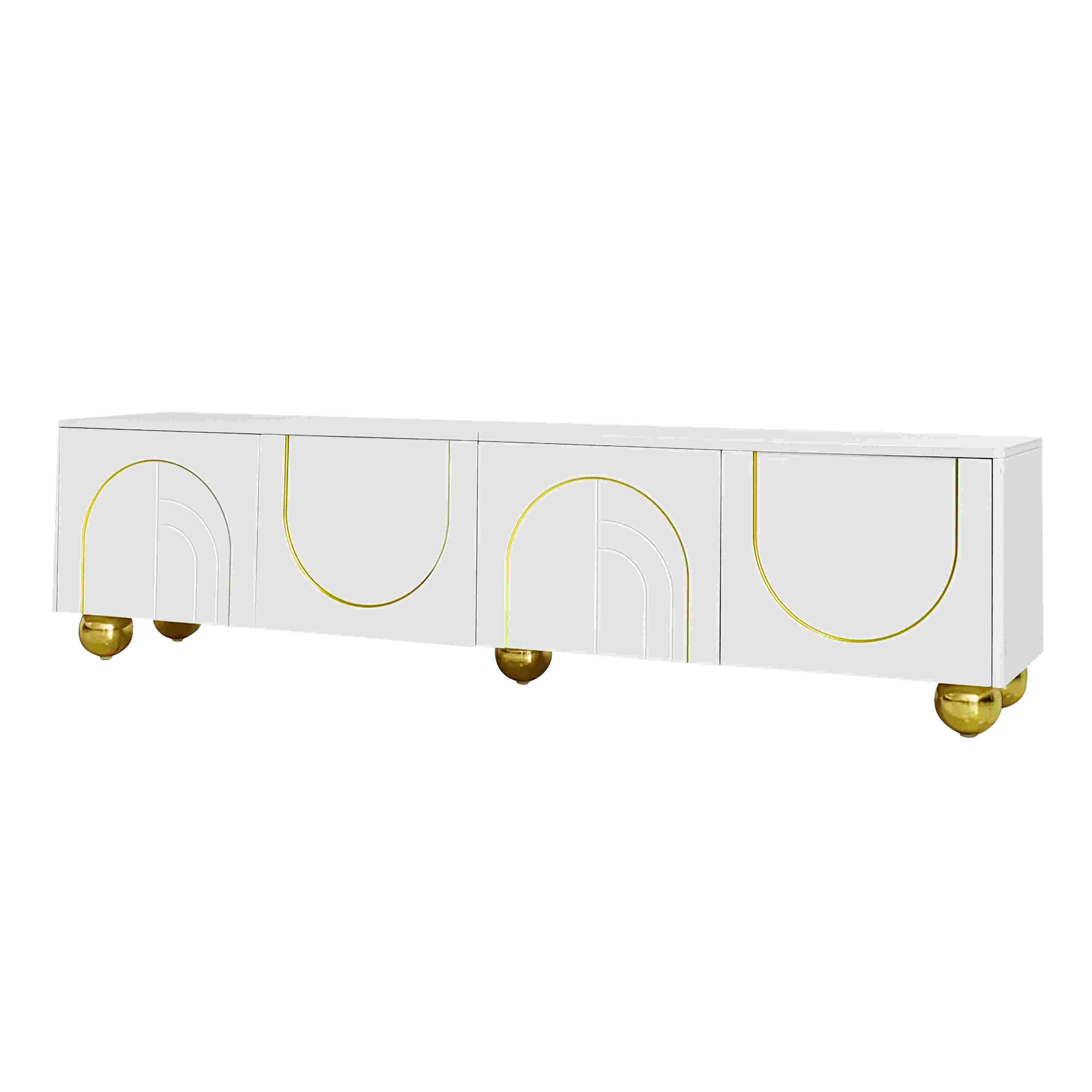 BlingBin TV-Schrank Luxuriöser lowboard Fernsehtisch Fernsehschrank günstig online kaufen
