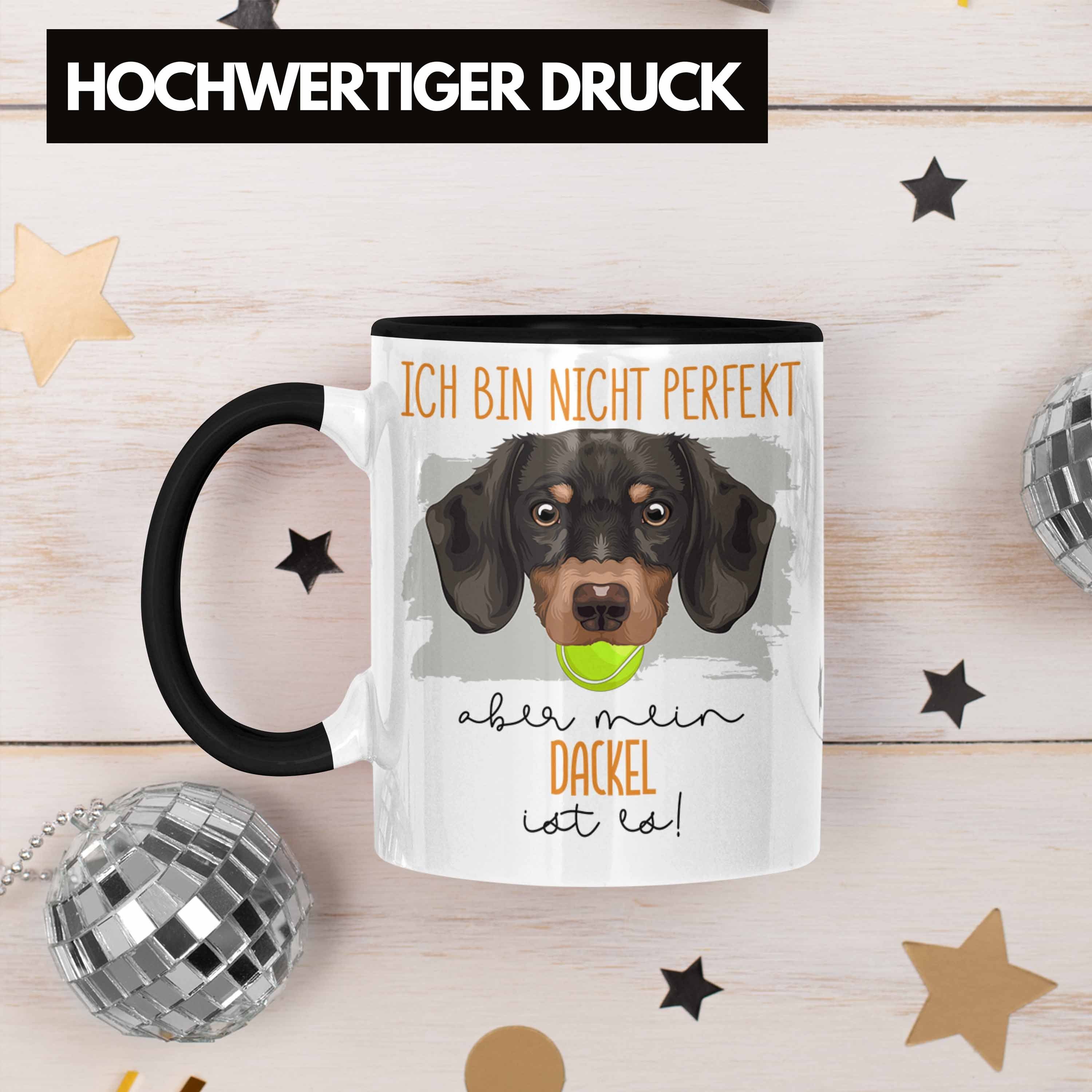 Lustiger Tasse Schwarz Dackel Geschenkidee Geschenk Besitzerin Spruch Tasse Trendation Besitzer