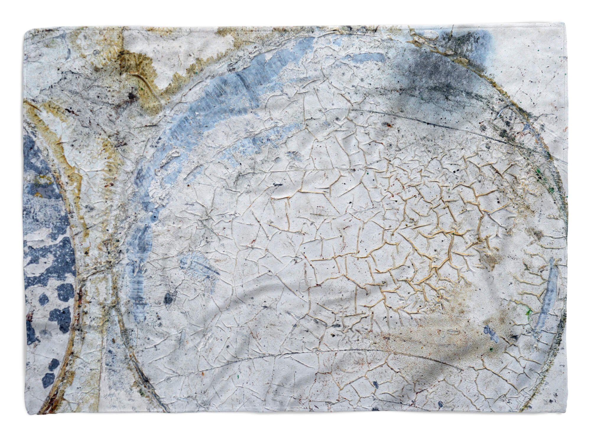A, Handtuch Sinus mit Abstrakt Handtücher alte Strandhandtuch Wandstruktur Kuscheldecke Fotomotiv Baumwolle-Polyester-Mix Saunatuch (1-St), Handtuch Art
