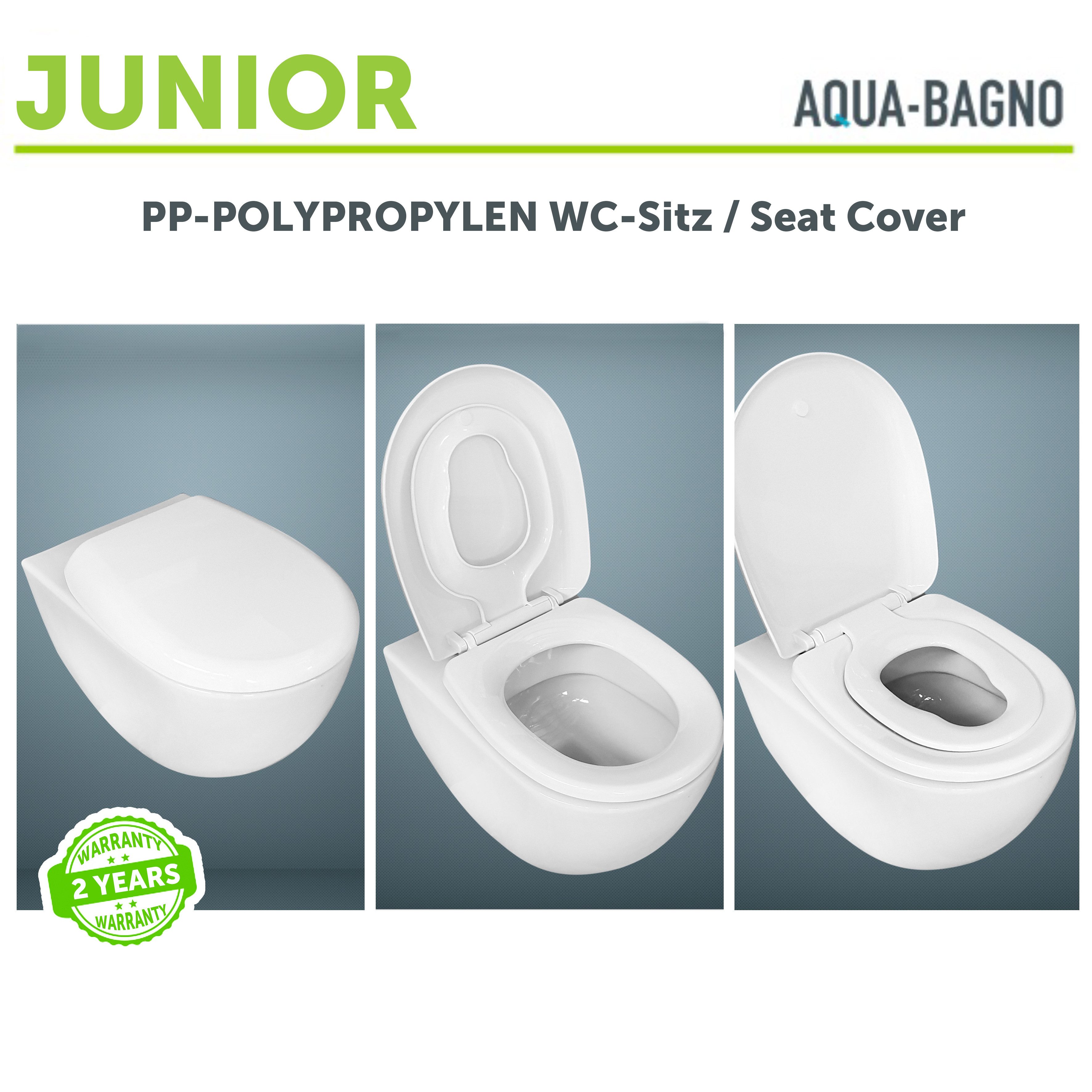 Aqua Bagno WC-Sitz Familien WC-Sitz Kinder-WC-Sitz Softclose Absenkautomatik (WC-Sitz, Kinder WC-Sitz, Toilettendeckel)