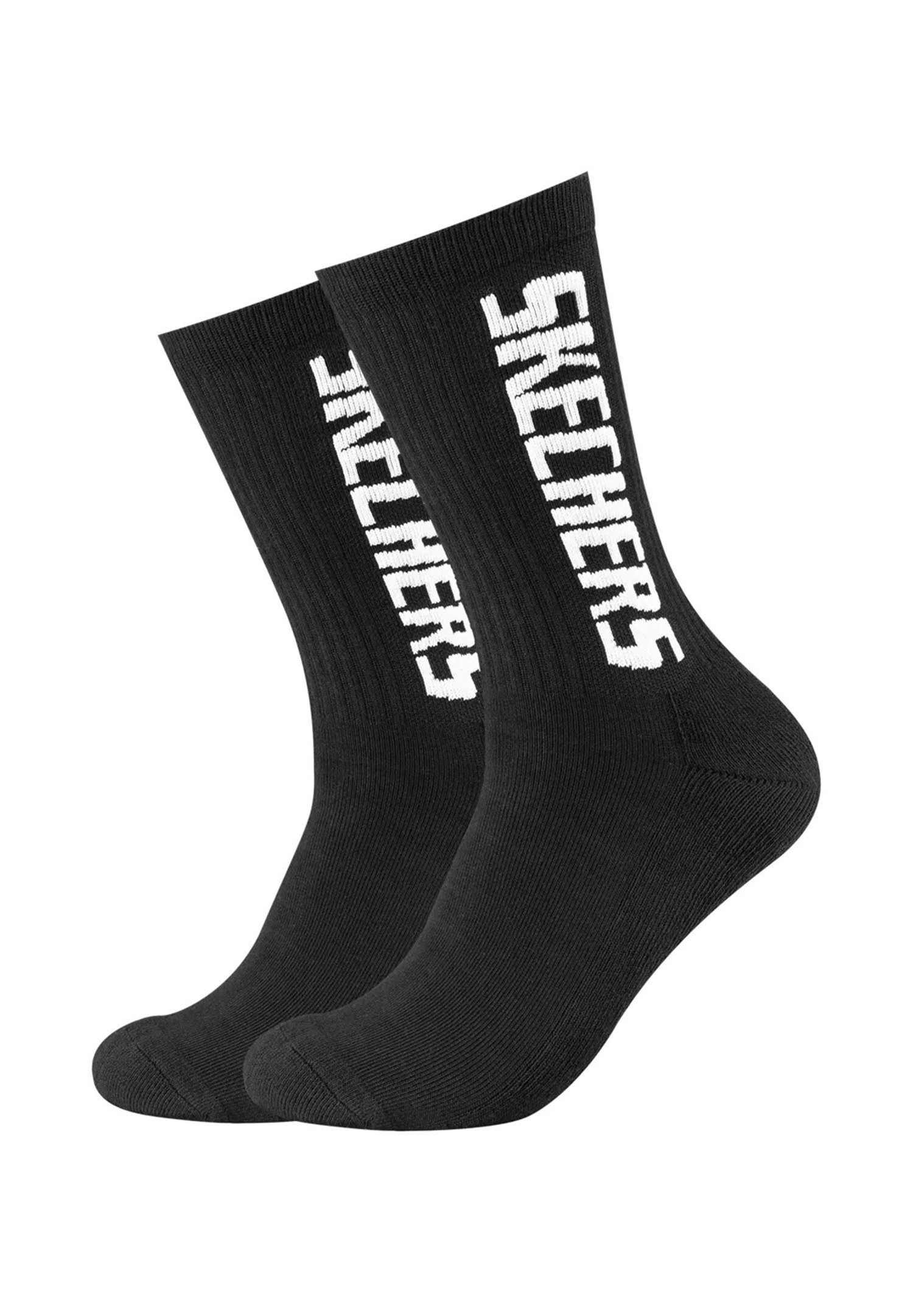 Skechers Kurzsocken Unisex Tennis (2-Paar) Sock 2p cushioned Black line