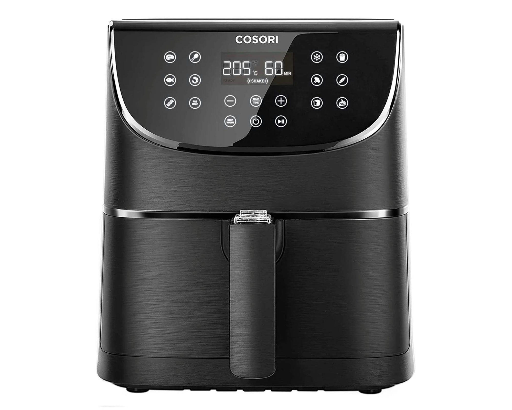 Cosori Heißluftfritteuse CP158-AF-RXB, 1700,00 W, 5,5 l Fassungsvermögen, Antihaftbeschichtung, 11 Programme