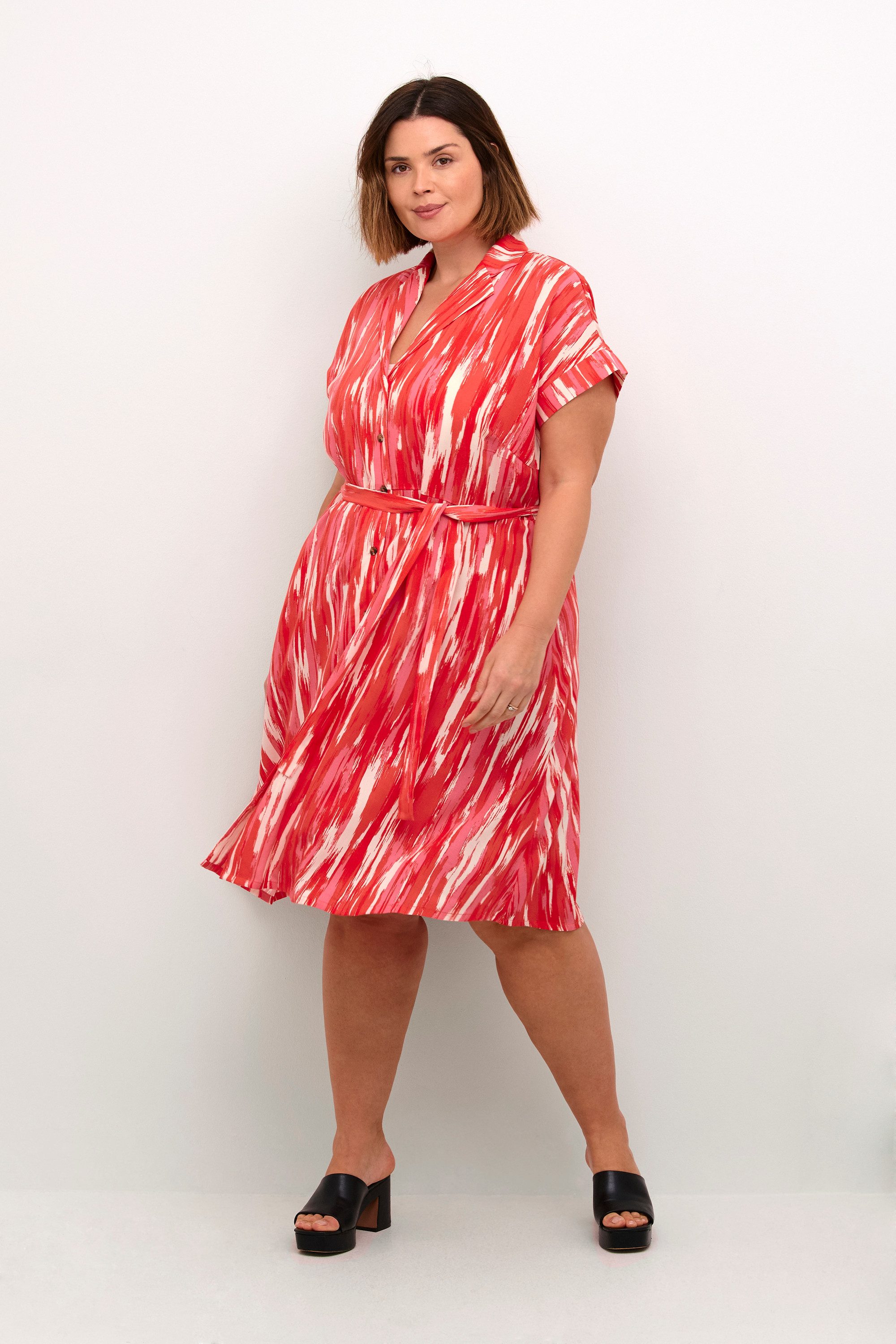 KAFFE Curve Blusenkleid Kleid KCadriana Große günstig online kaufen