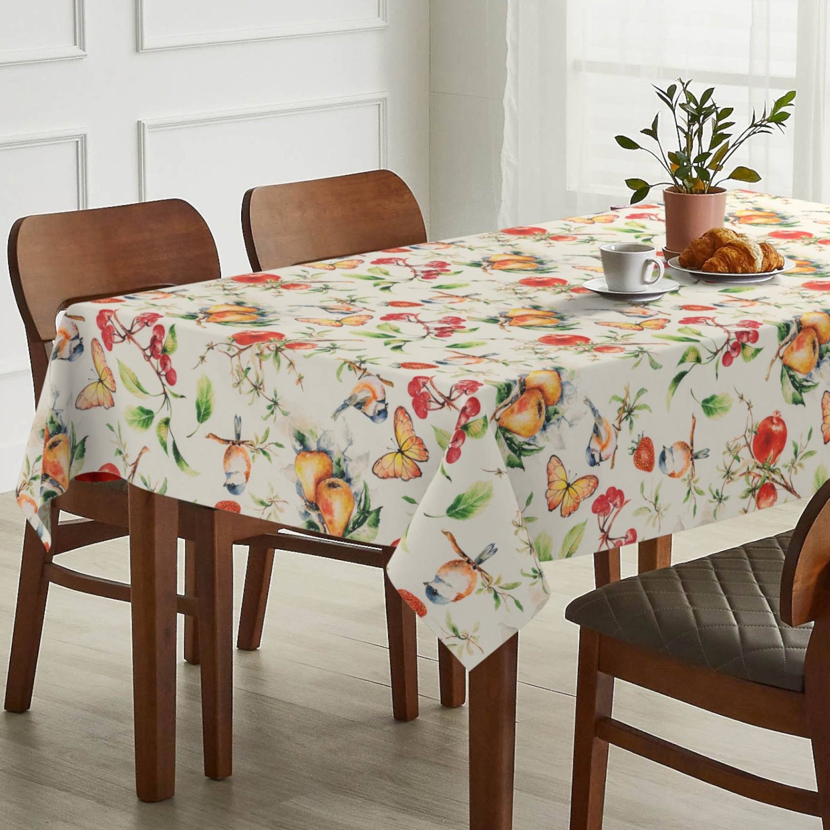 ANRO Tischdecke Stoff Digitalprint Tischtuch EasyClean ACRYL Beschichtet Ti günstig online kaufen