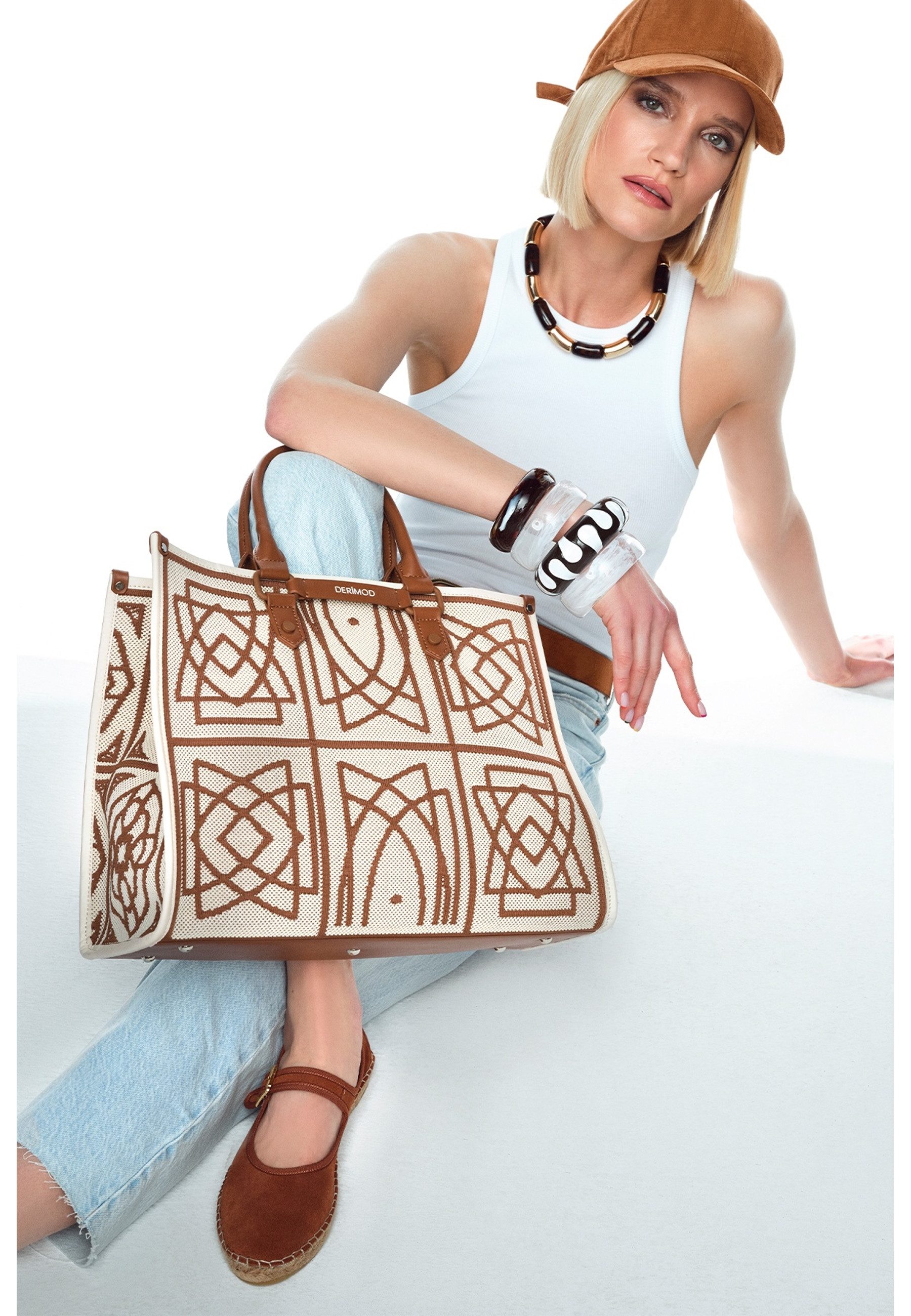 Derimod Umhängetasche Handtasche aus Polyester