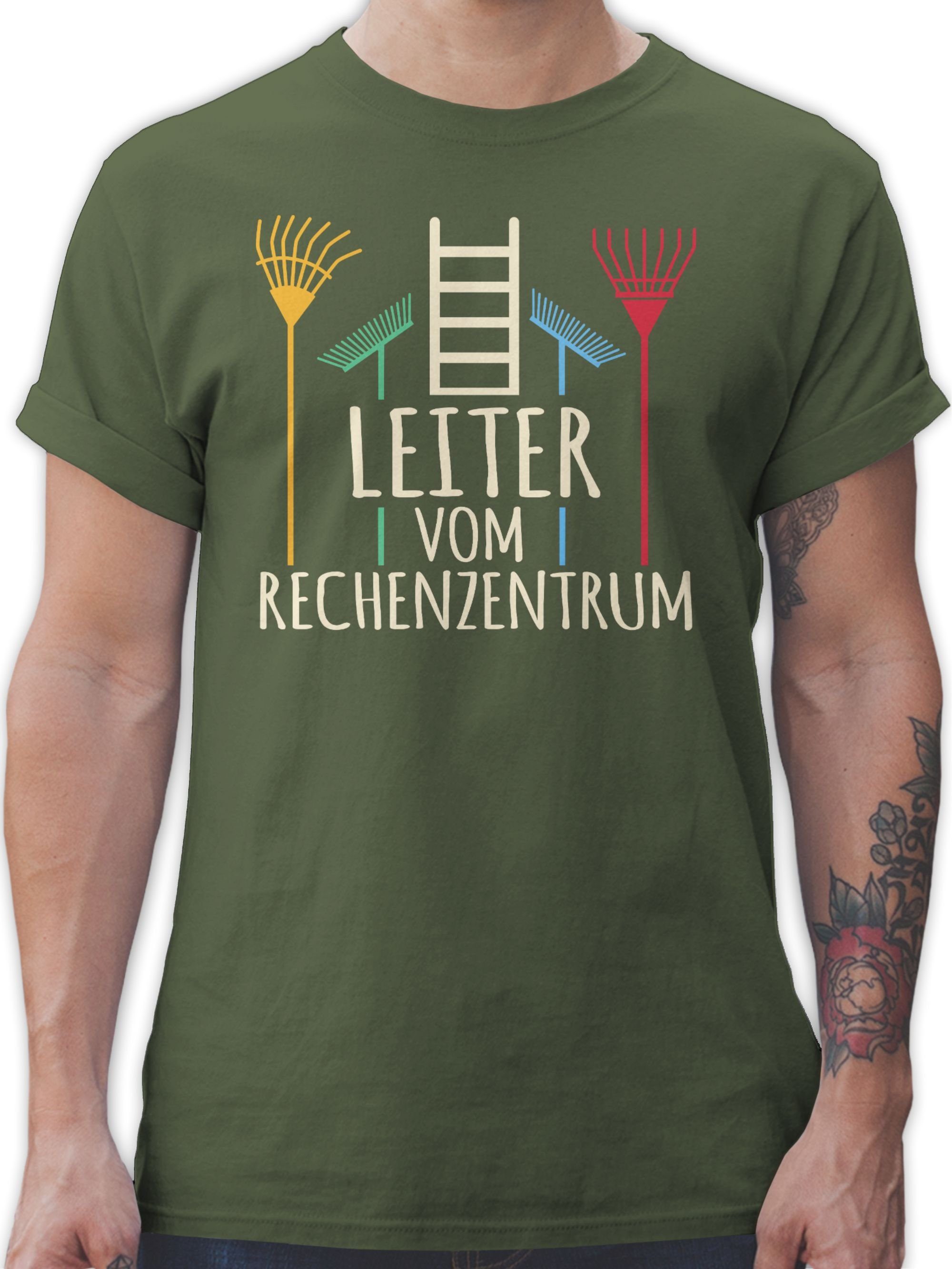 Shirtracer T-Shirt Leiter vom Rechenzentrum hell Herren & Männer Geschenke 03 Army Grün