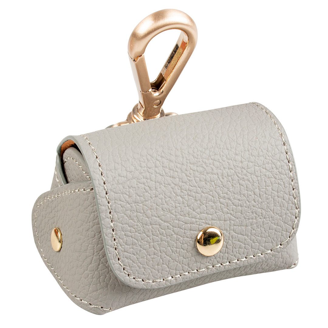 DUVO+ Leckerlibeutel Duvoplus Hundekotbeutelspender Kunstleder Farbe: grau