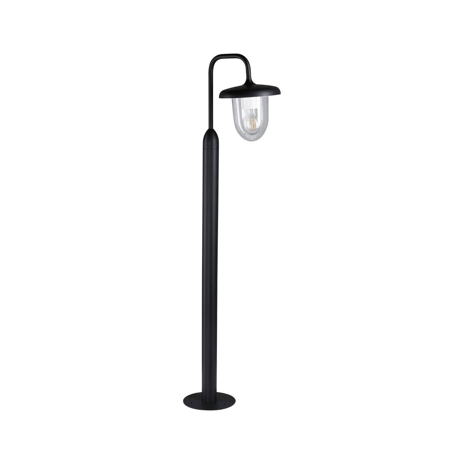Paulmann LED Pollerleuchte Vintario IP44 rund 1.135mm max. 20W 230V Anthrazit E27 Aluminium, ohne Leuchtmittel, seewasserresistent