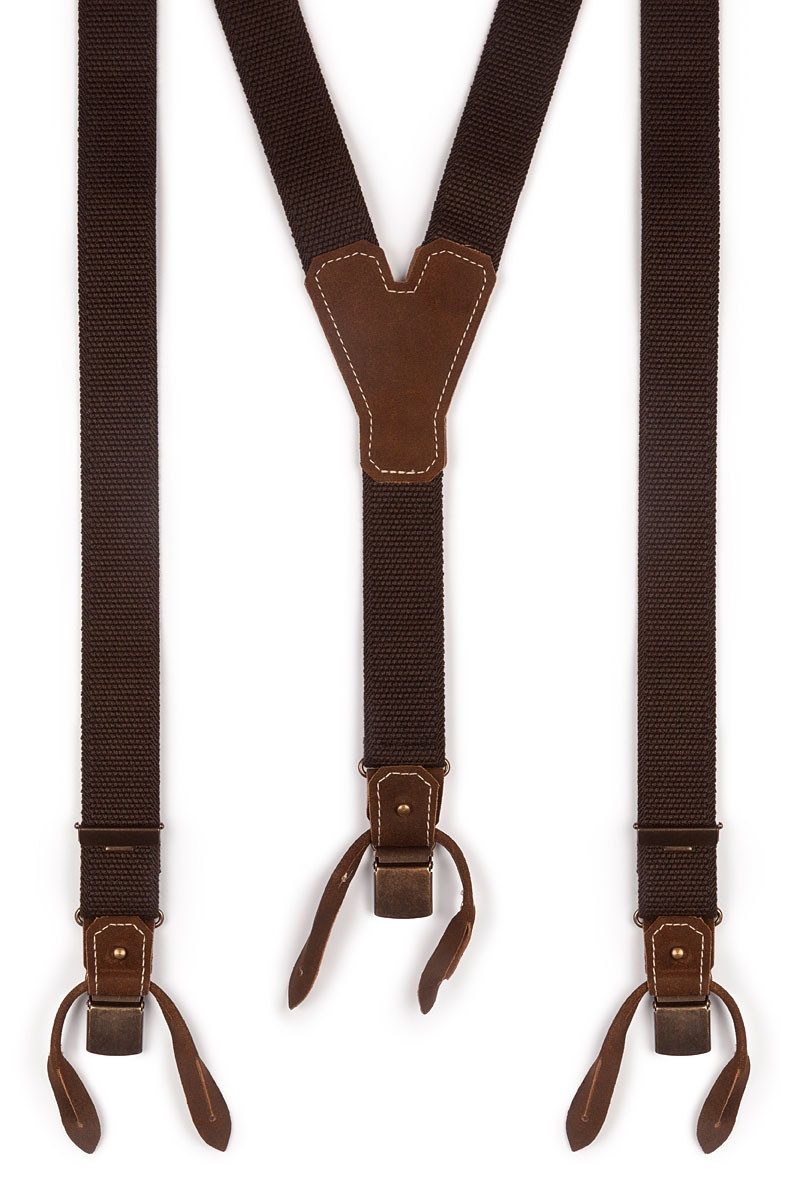 Luise Steiner Trachtenlederhose Trachten Hosenträger - BASIC-DUNKEL - braun günstig online kaufen