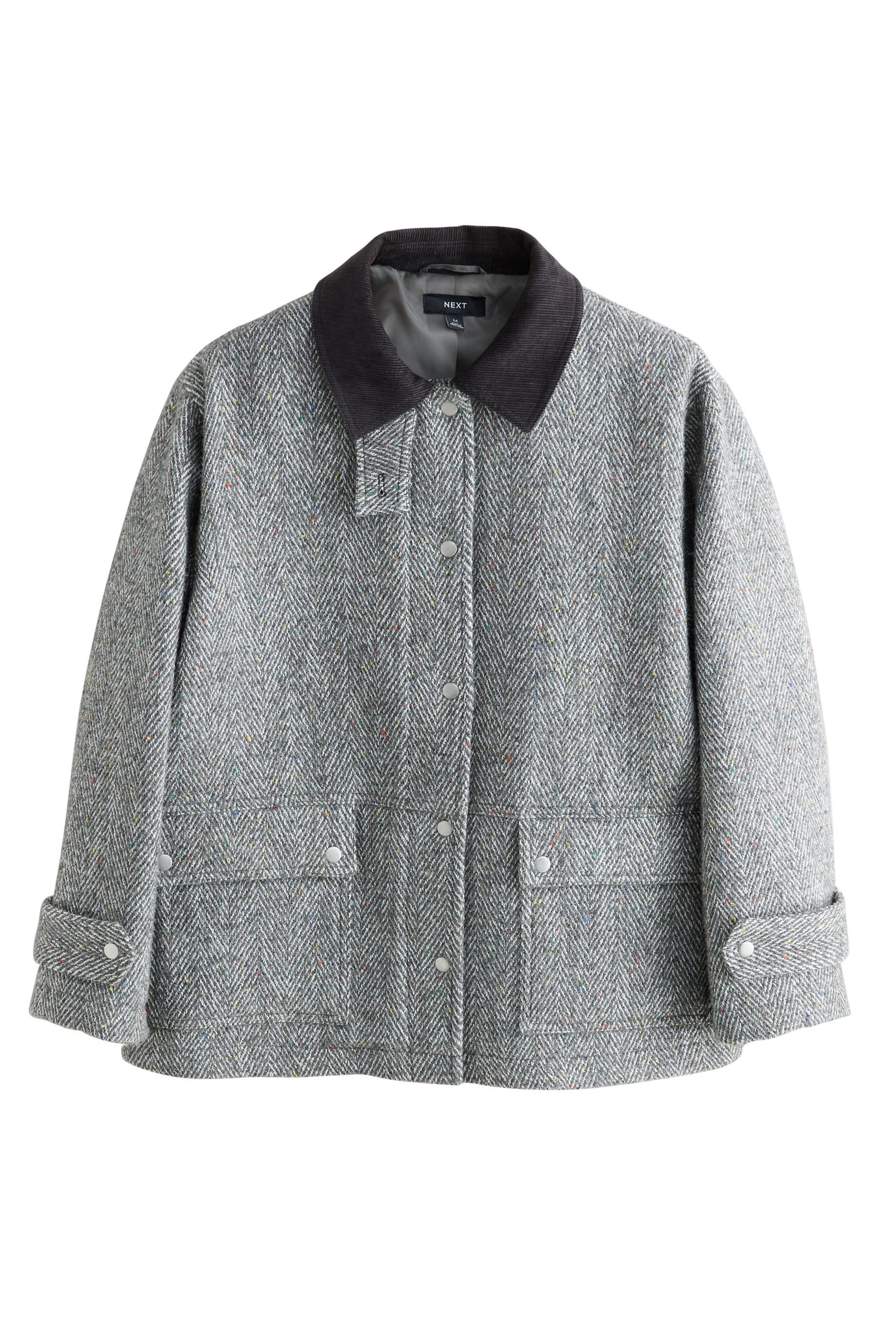 Cordjacke Heritage-Mantel mit Cordkragen, Kurzgröße