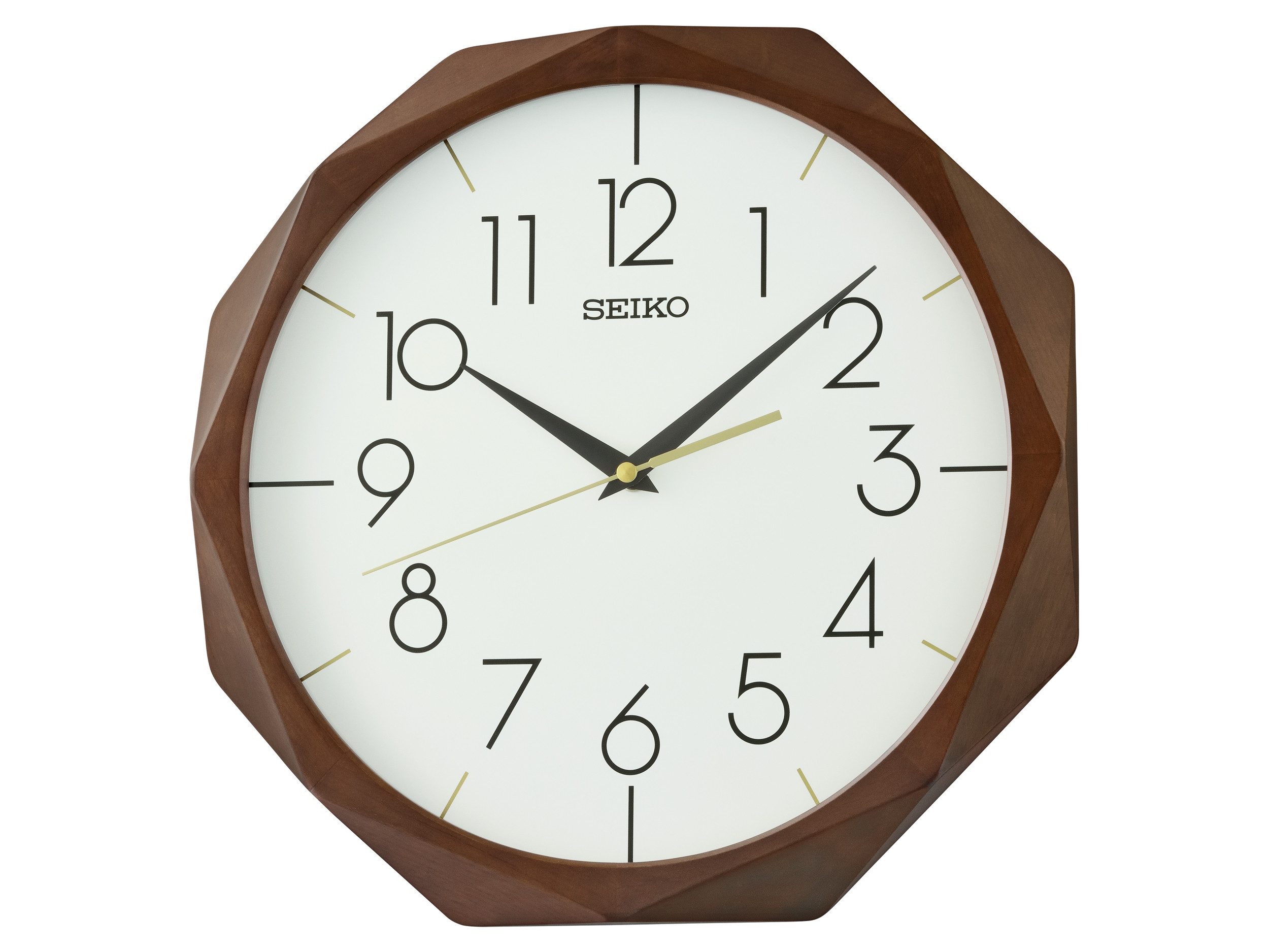 Seiko Wanduhr (Quarzuhr, durchlaufende Sekunde, Arbeitszimmer, Esszimmer, Wohnzimmer)