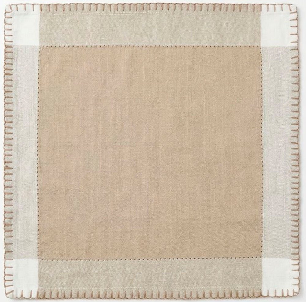 Home affaire Serviettenhalter Serviette in beigetöne 6erSet, Filz, (Set, 6-tlg., 6er-Set)