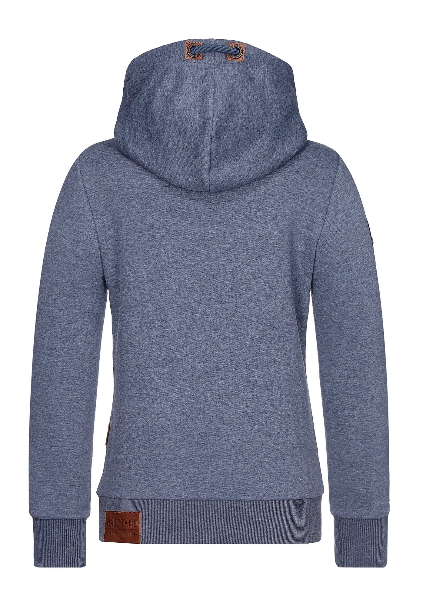 naketano Hoodie Kapuzenpullover Damen Baumwolle, weich, Kapuze, Kängurutasche (Spar-Set, Darth) Hoodie, weiche Sweatware, Rippbündchen, Streetwear, Loungewear