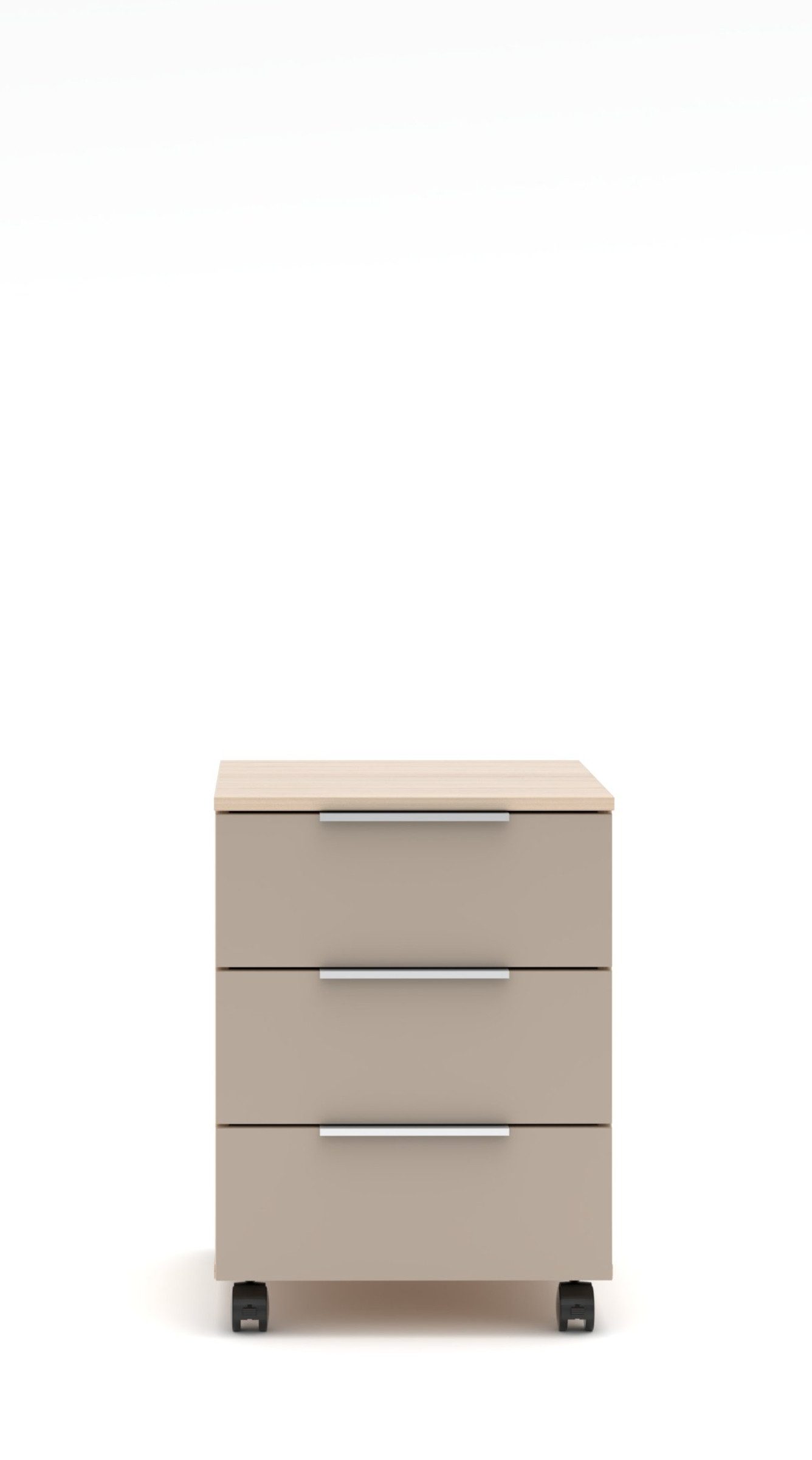 freiraum Rollcontainer Santorin, in Riva Eiche / Cashmere - 45x61x55 (BxHxT)