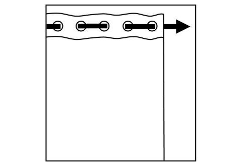 Gardine allover, Joop!, Ösen (1 St), blickdicht, Blickdichter Stoff, HxB:  250x140 cm