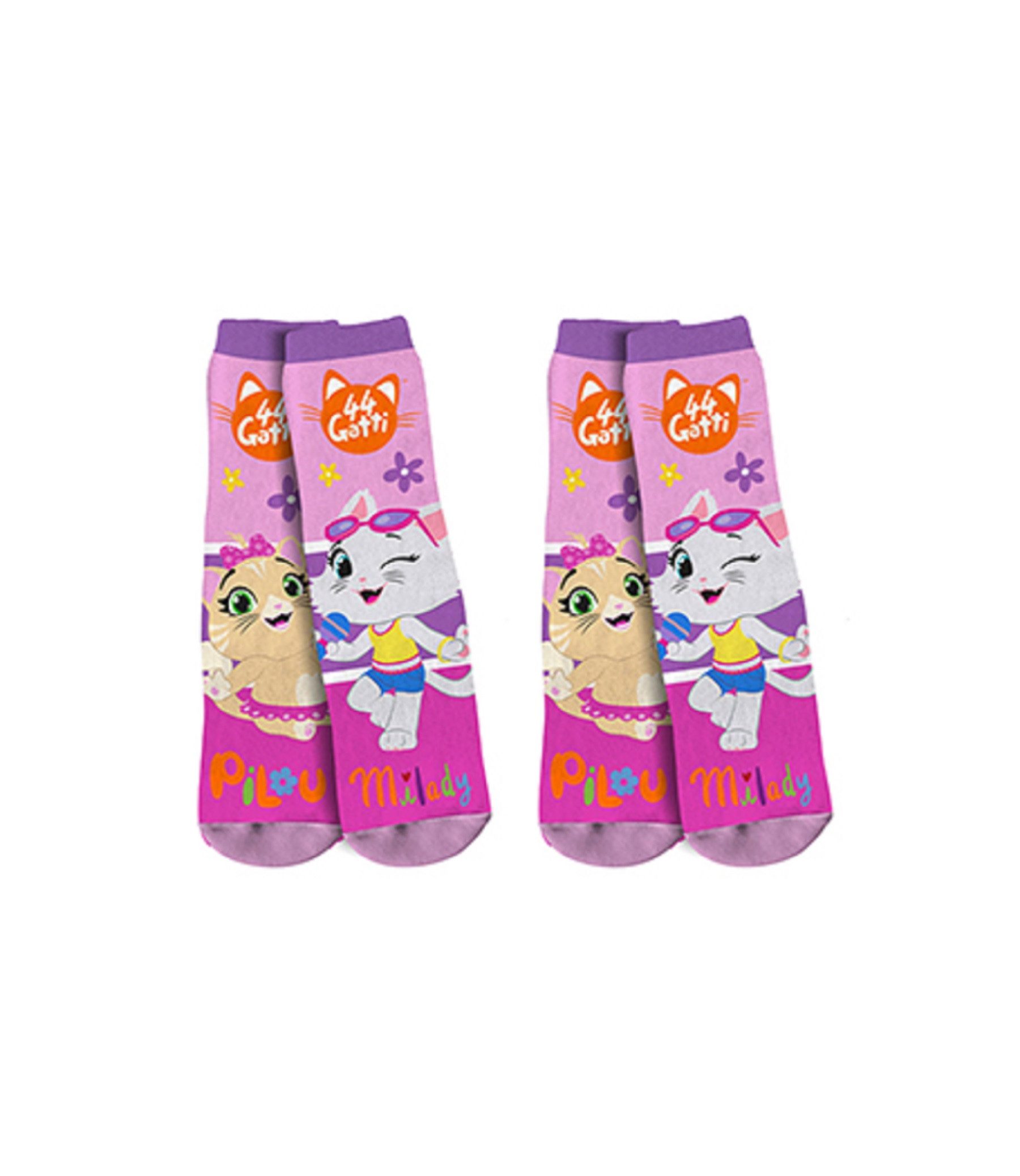44 Cats Sneakersocken 44 Cats Anti-Rutsch Strumpf 2er-Pack für sicheres Laufen
