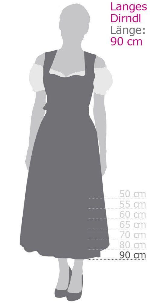 Nübler Dirndl Dirndl Lang Thea in Rot von Nübler - Rocklänge 90 cm