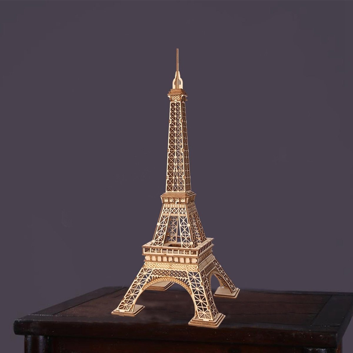 ROKR Robotime Modellbausatz Rolife Eiffelturm TG501 3D-Holzpuzzle 121 Teile