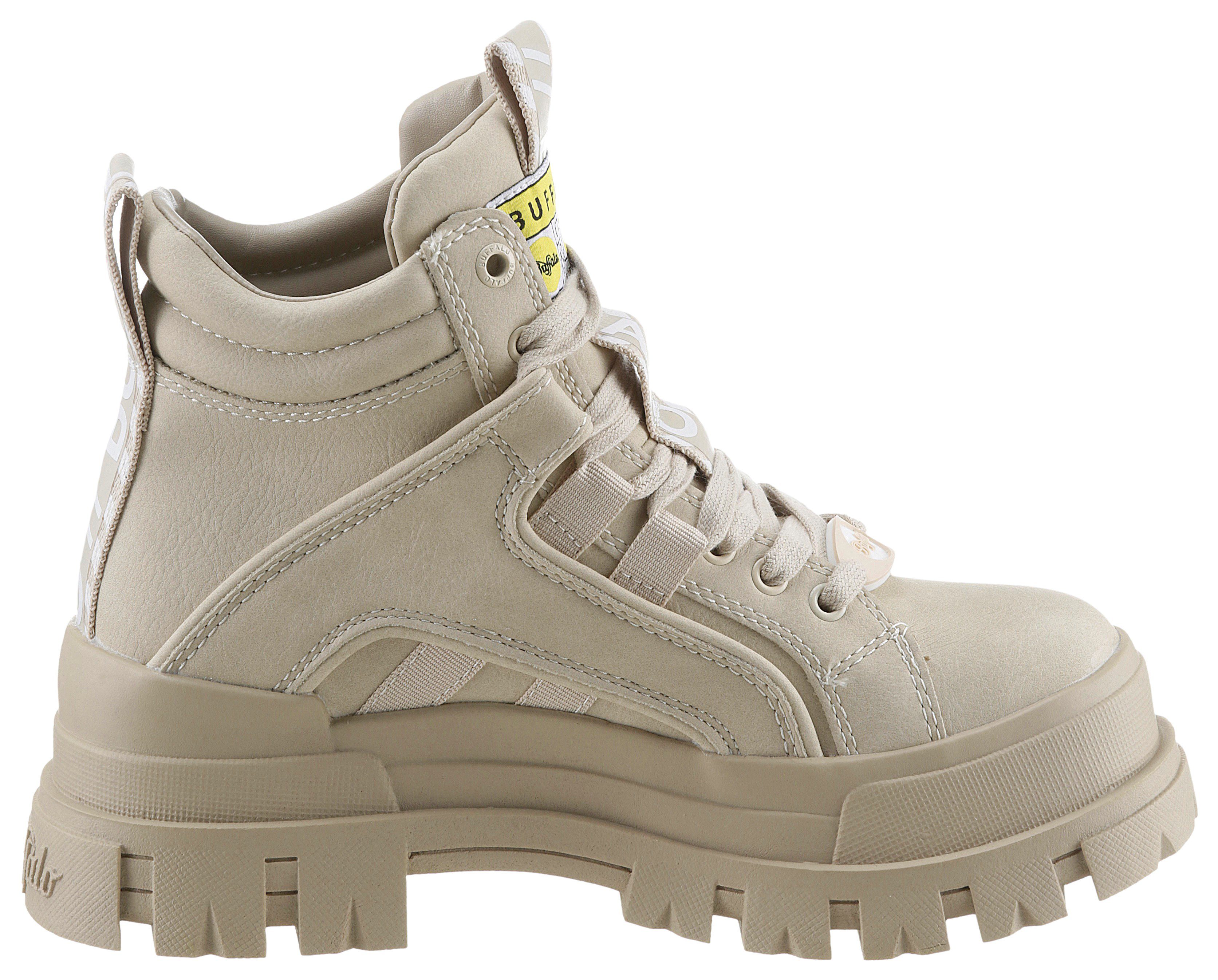 Buffalo ASPHA NC MID Schnürboots Schnürstiefelette, High Top Sneaker mit weicher Schaftrandpolsterung