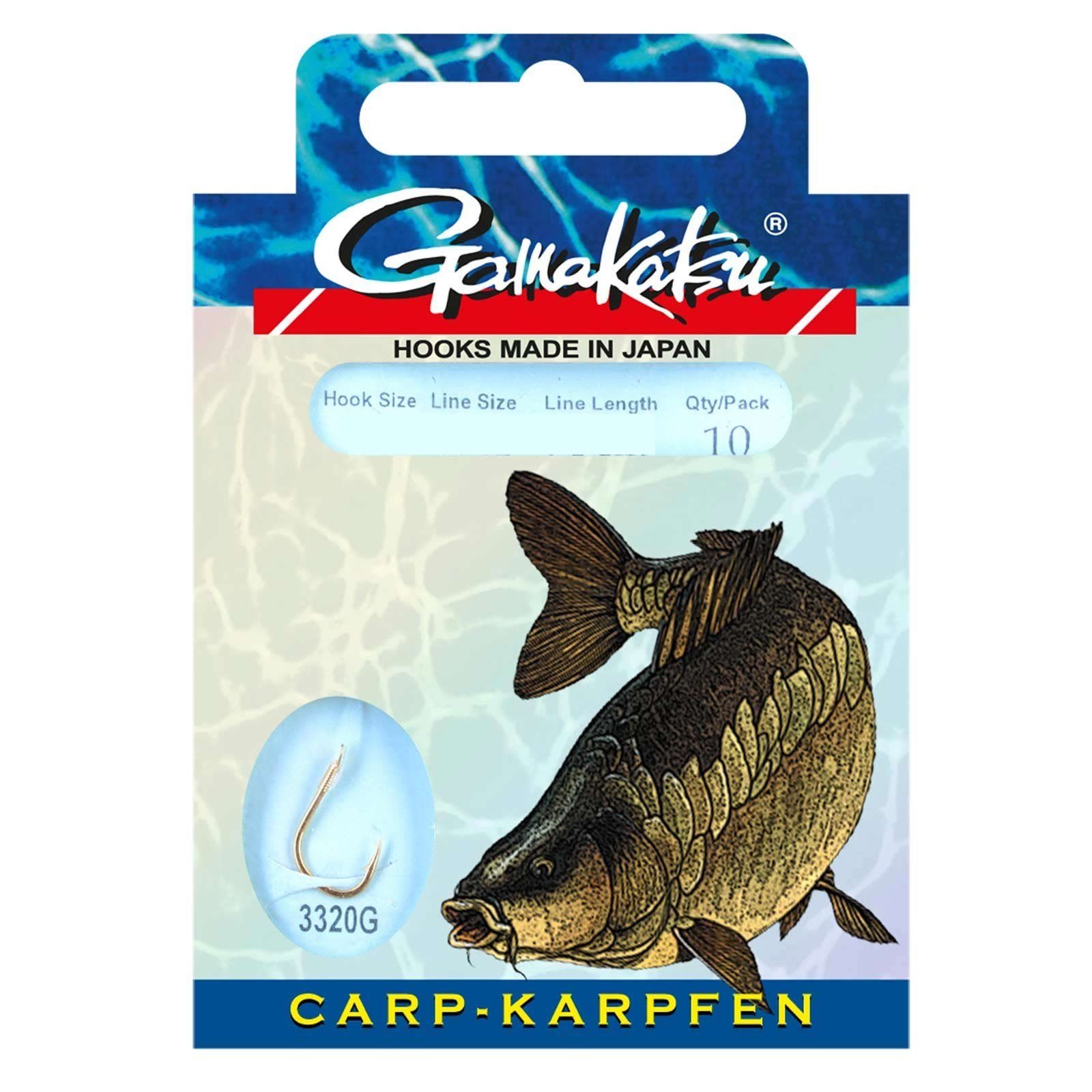 Gamakatsu Karpfenhaken, Gamakatsu Karpfen 75cm 3320G Gr.8 Vorfachhaken