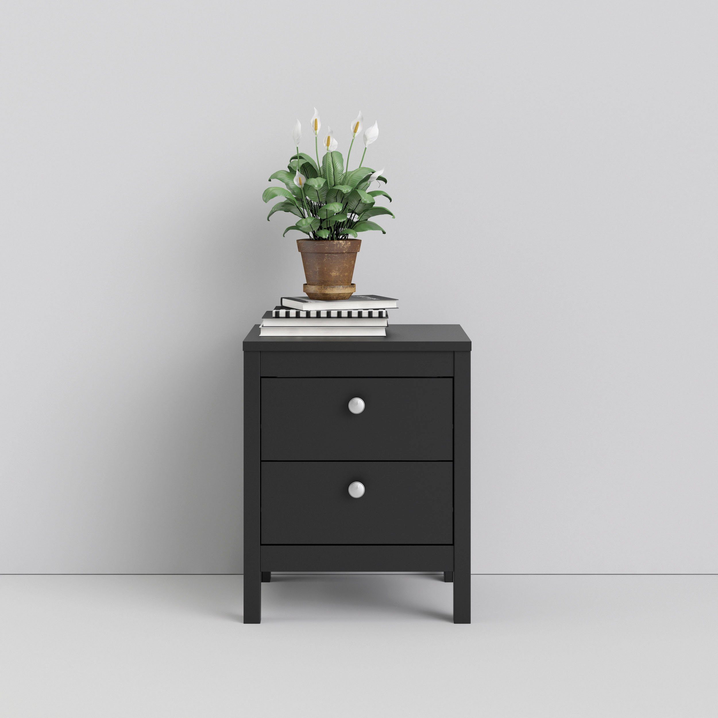 Home affaire Nachttisch Nachtkommode, Nachtschrank, Beistelltisch, mit 2 Sc günstig online kaufen