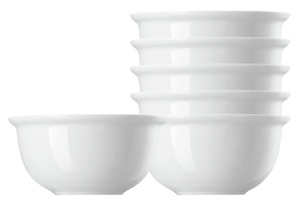 Thomas Porzellan Geschirr-Set Trend Weiss Bouillon Obertasse 0,33 l Set6, Porzellan