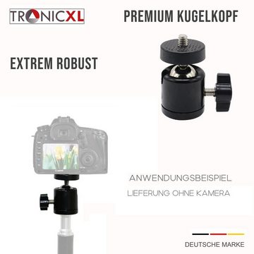 TronicXL 210cm Stativ + Kugelkopf für Kamera Nikon Canon Sony DSLR Kamerastativ Kamerastativ (Höhe 210cm)