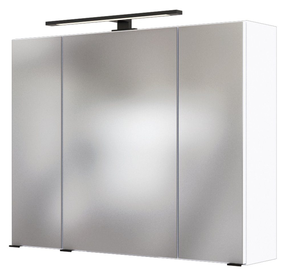 Spiegelschrank Luzern 80 cm weiß