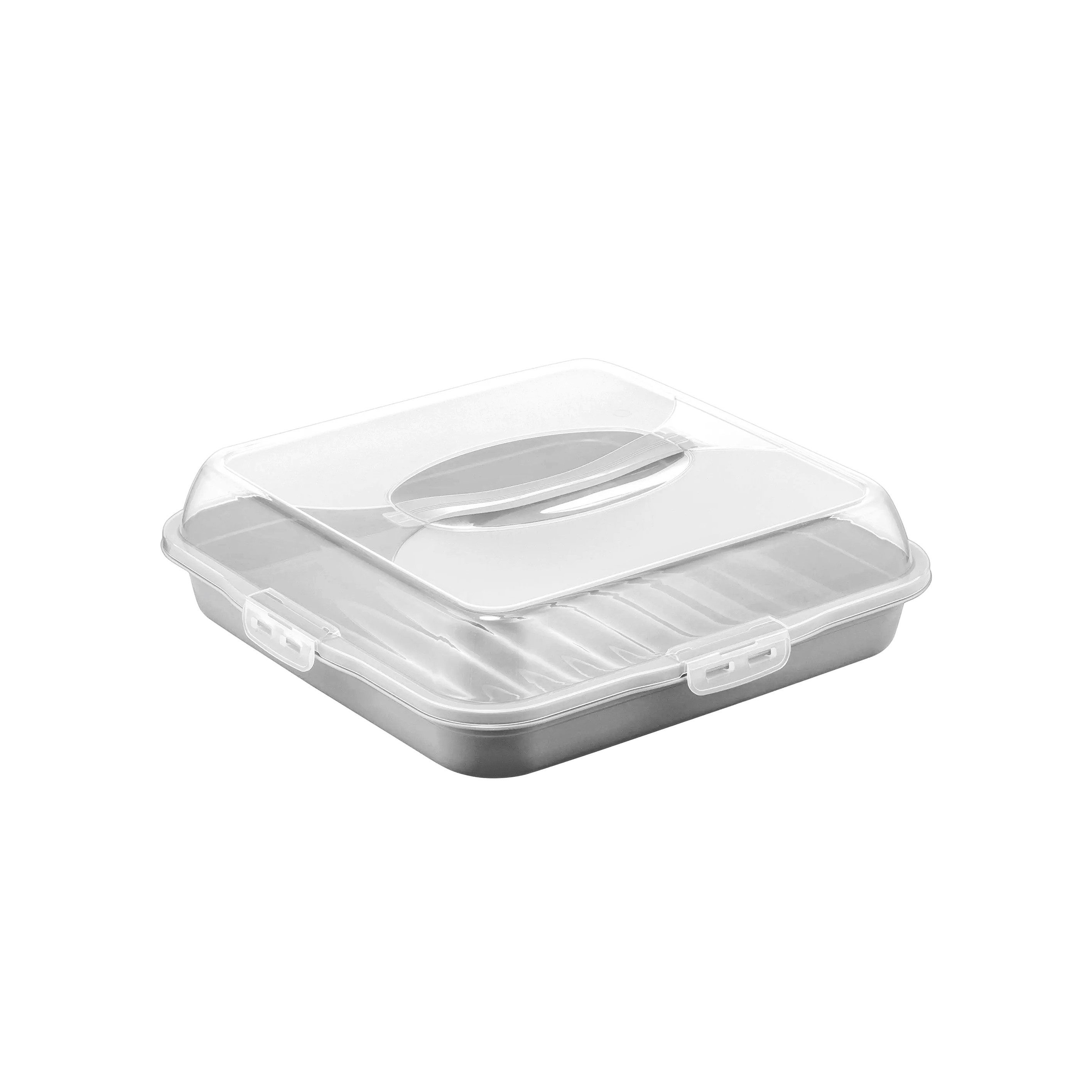 Michelino Kuchentransportbox Torten- und Kuchenbehälter mit Tragegriff - 36 x 36 x 10 cm, (1-tlg)