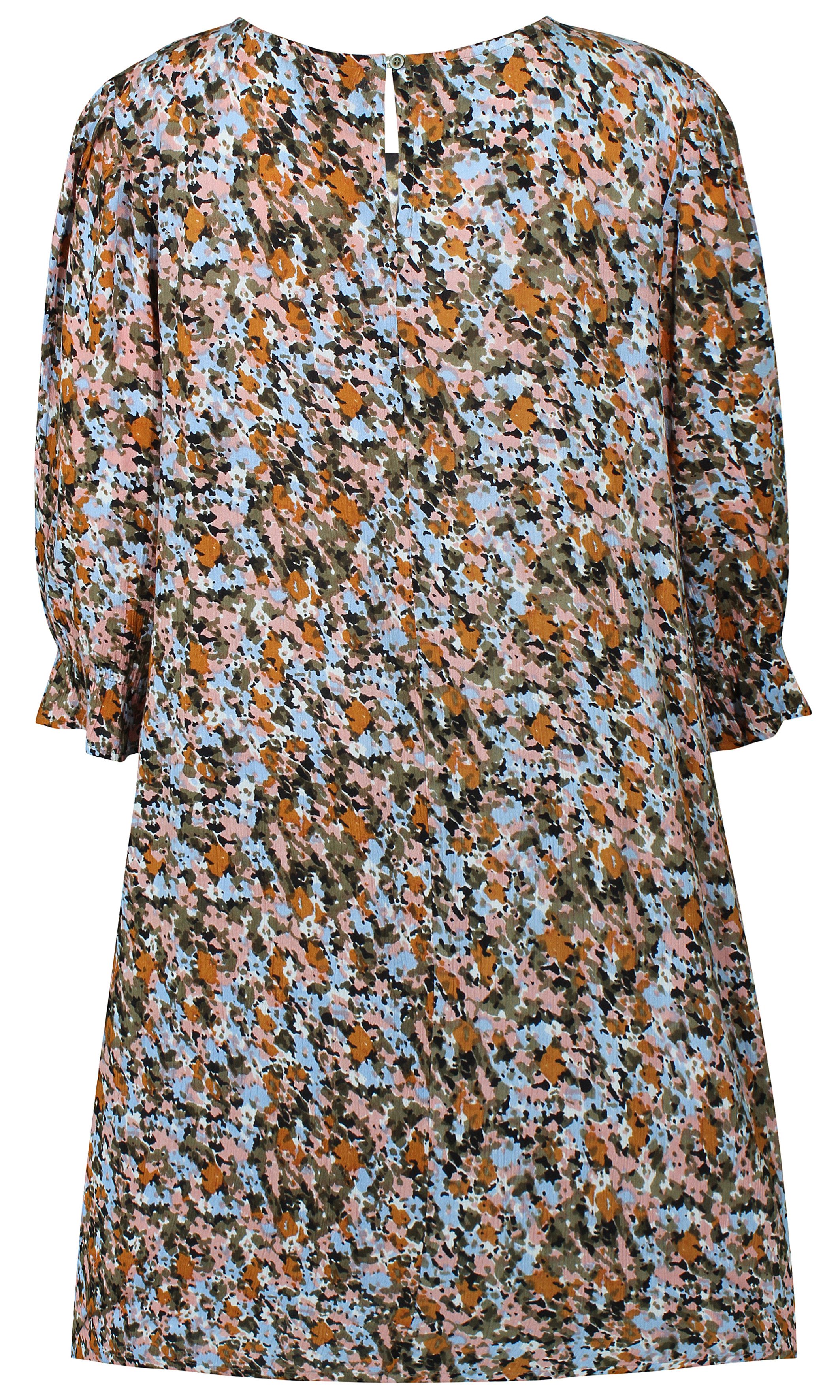 ZE-ZE NORDIC Blusenkleid Blusenkleid gemustert Army way mehr