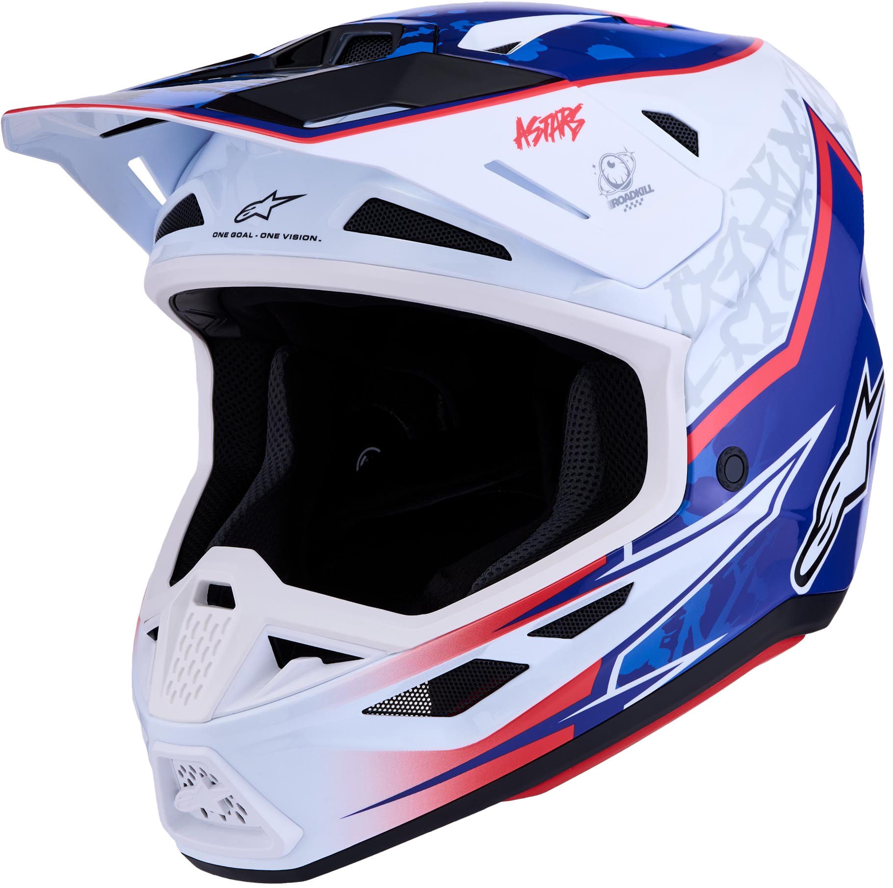 Alpinestars Motocrosshelm S-M7 Blaster Motocross Helm, Vorbereitet Für Kommunikationssystem,notfallsystem-polsterung (eq