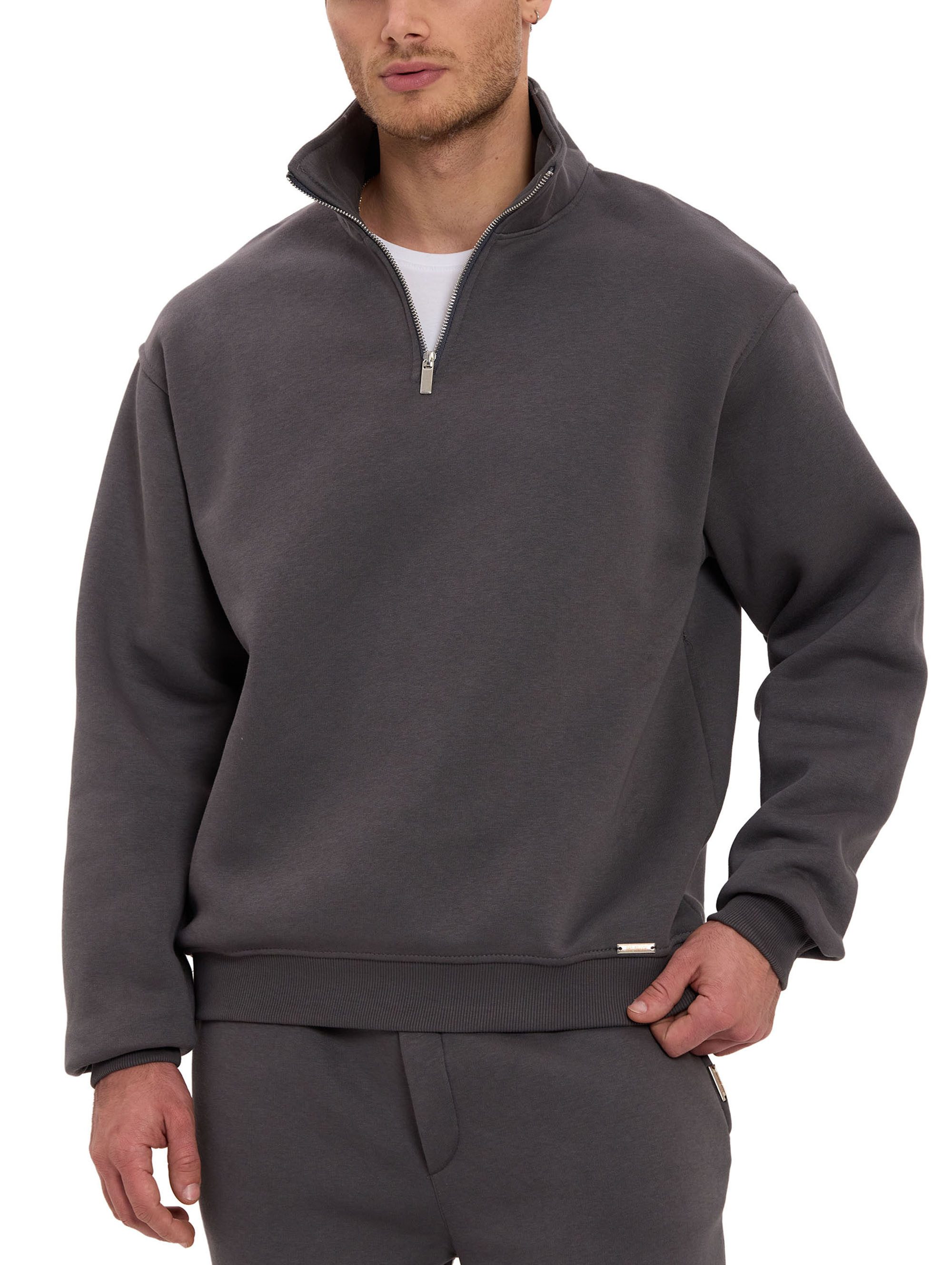 RedBridge Jogginganzug mit Stehkragen und Half Zip Pflegeleichte Loungewear (Set, 2-tlg) – Bild 2 von 5