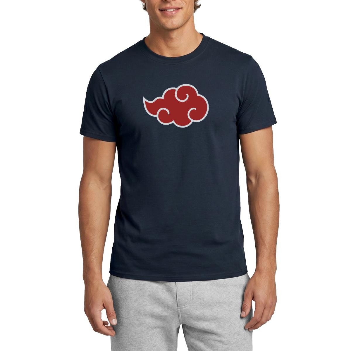T-Shirt Naruto Shippuden Akatsuki-Wolke Männer T-Shirt