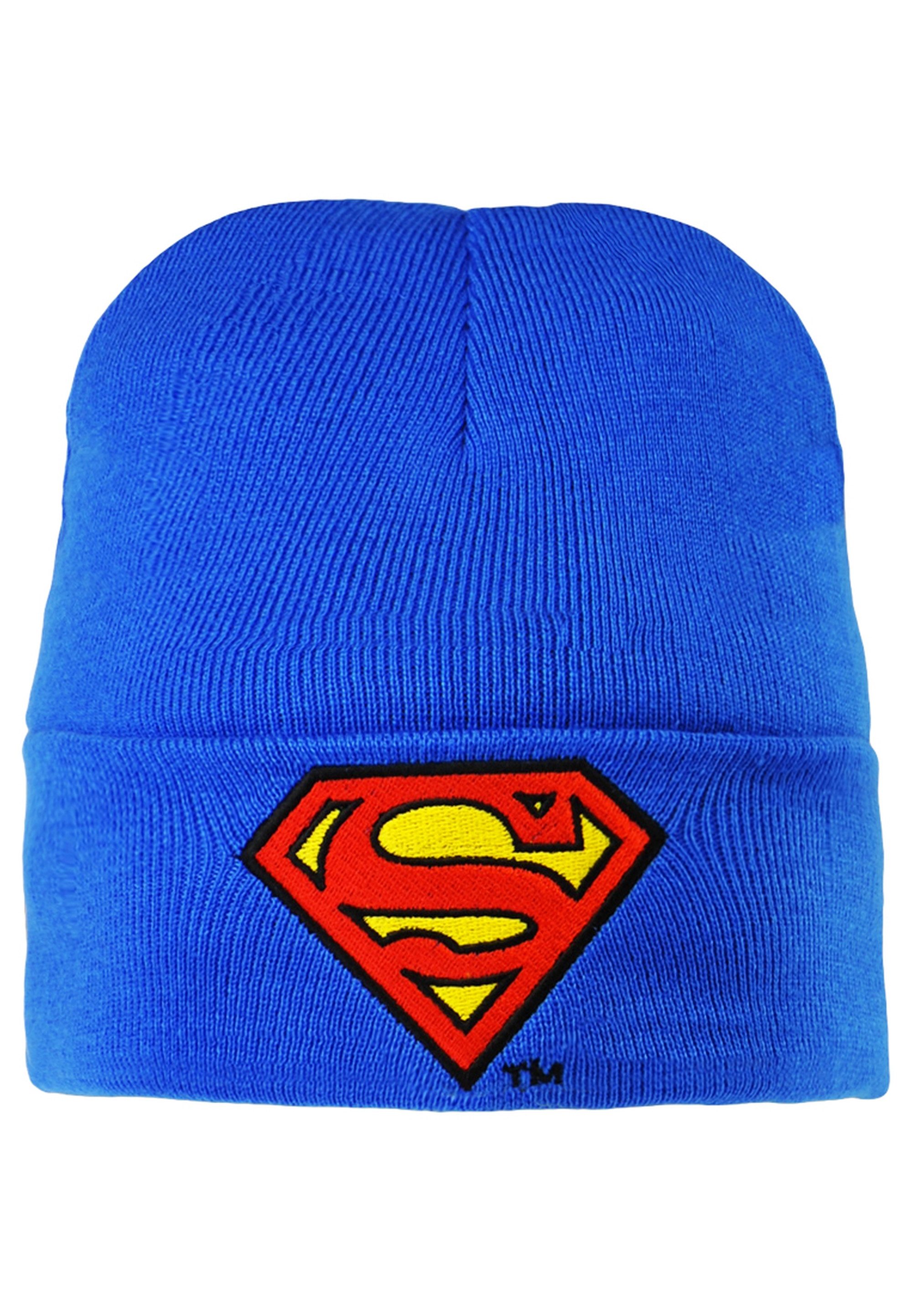 LOGOSHIRT Strickmütze Superman – Logo mit coolem Motiv