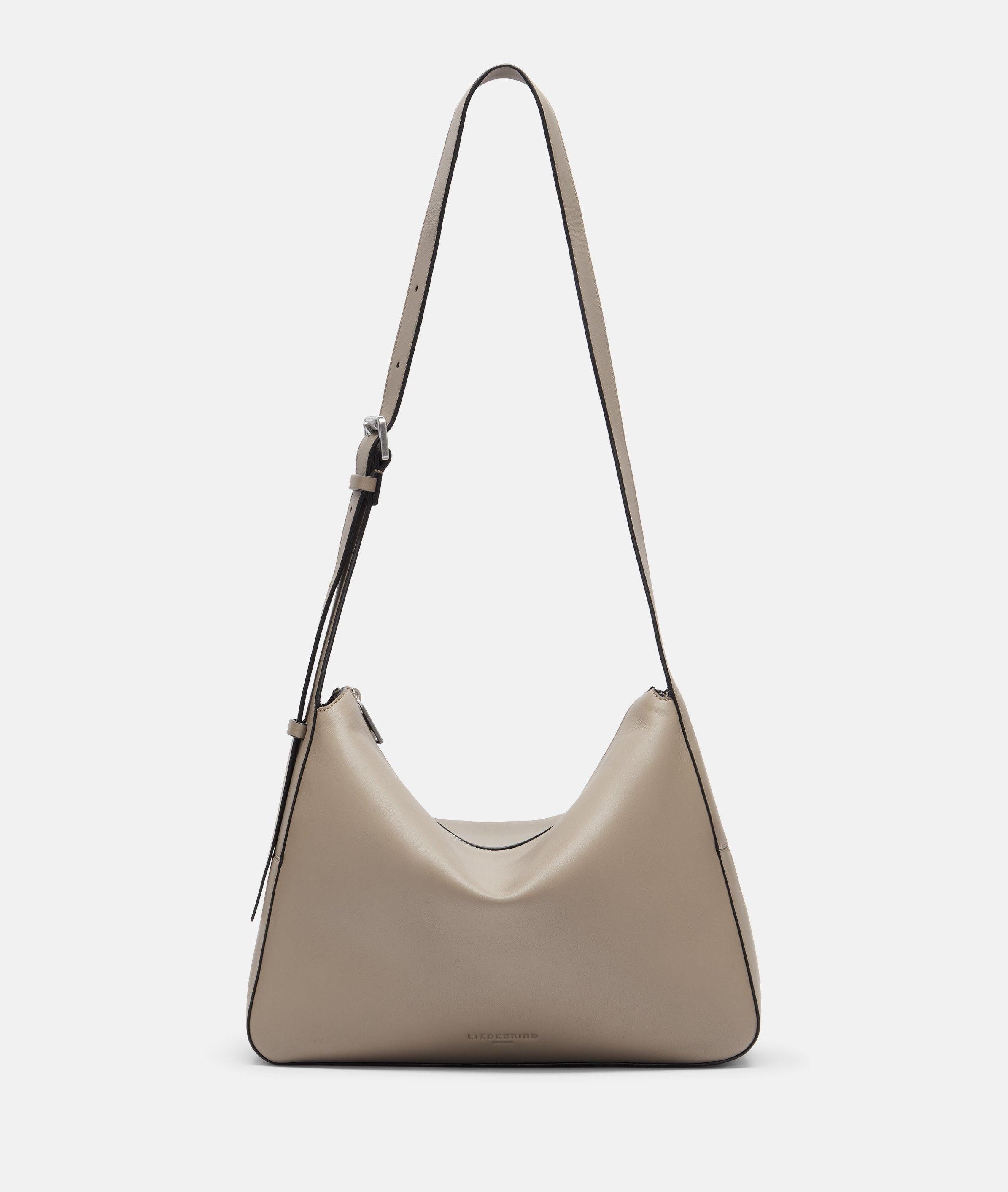 Liebeskind Berlin Schultertasche Sky II Hobo M, Geräumige Hobo-Bag aus Nappaleder