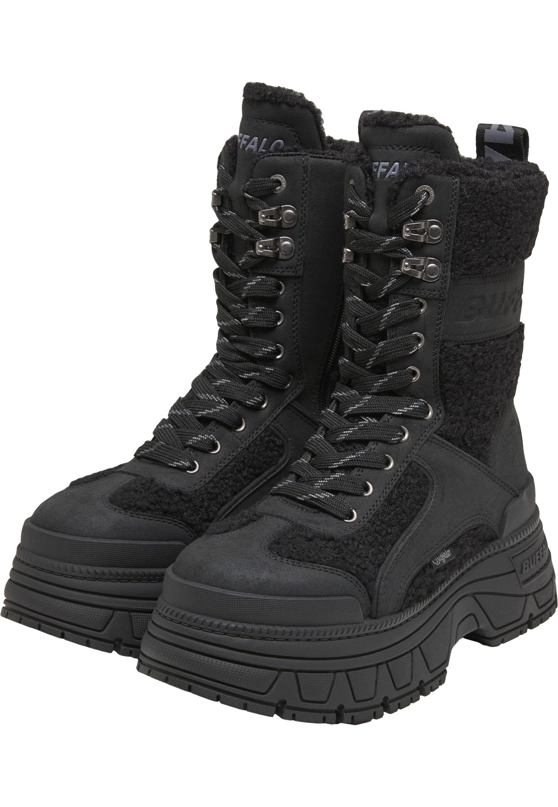 Buffalo Buffalo FUSION COM HI WARM - VEGAN NUBUCK/FUR Stiefel