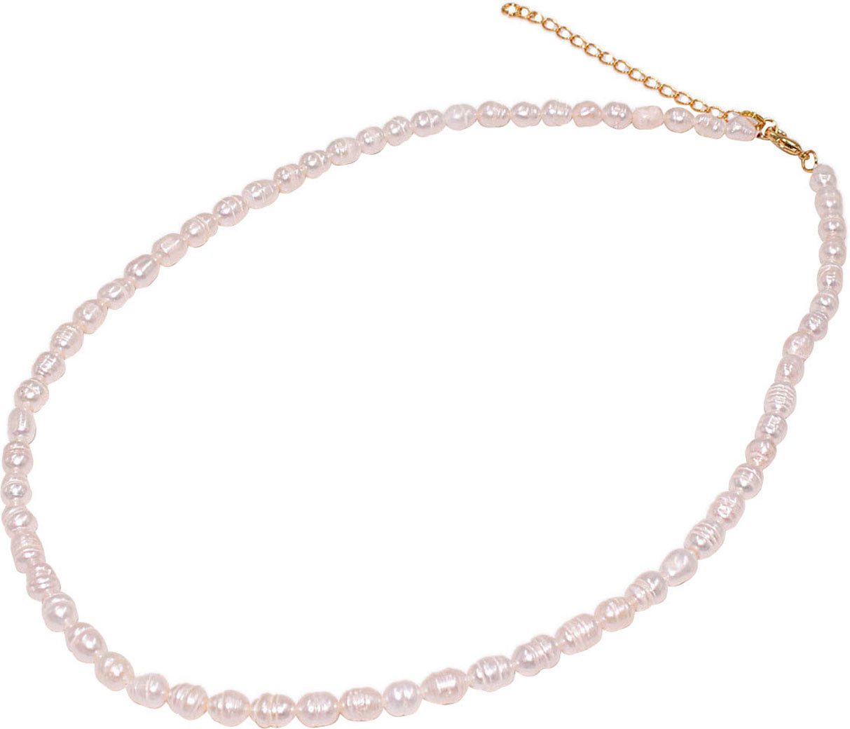 Perlenkette Schmuck Geschenk Messing Halsschmuck Halskette