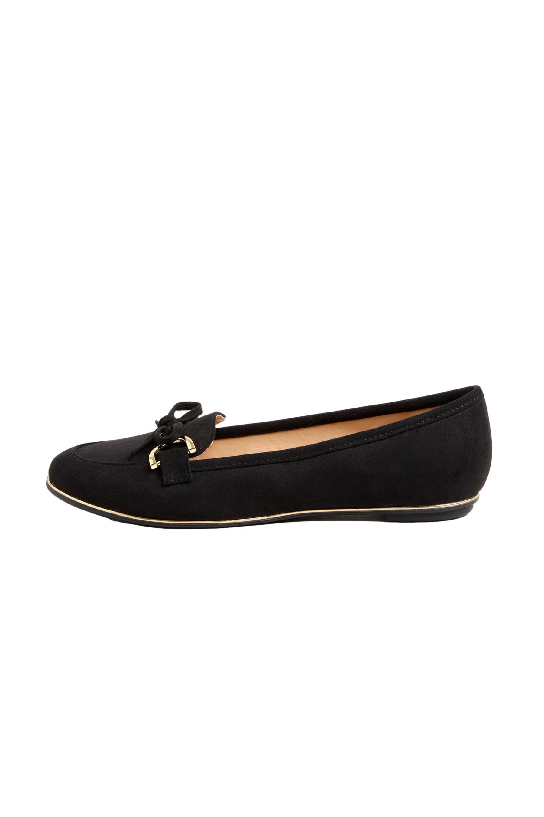 LIPSY Lipsy flache Schlupf-Loafer aus Verlourskunstleder Loafer (1-tlg)