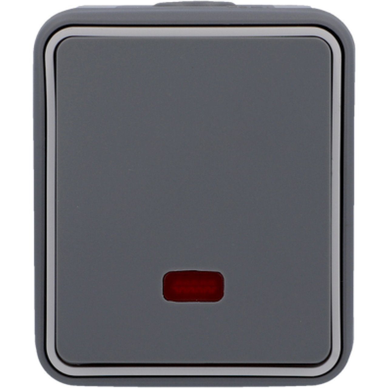 UNITEC Aufputz-Steckdose Unitec Kontrollwechselschalter Feuchtraum Mini