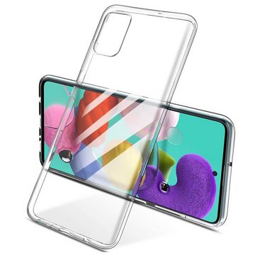 CoolGadget Handyhülle Transparent Ultra Slim Case für Samsung Galaxy A51 6,5 Zoll, Silikon Hülle Dünne Schutzhülle für Samsung A51 Hülle