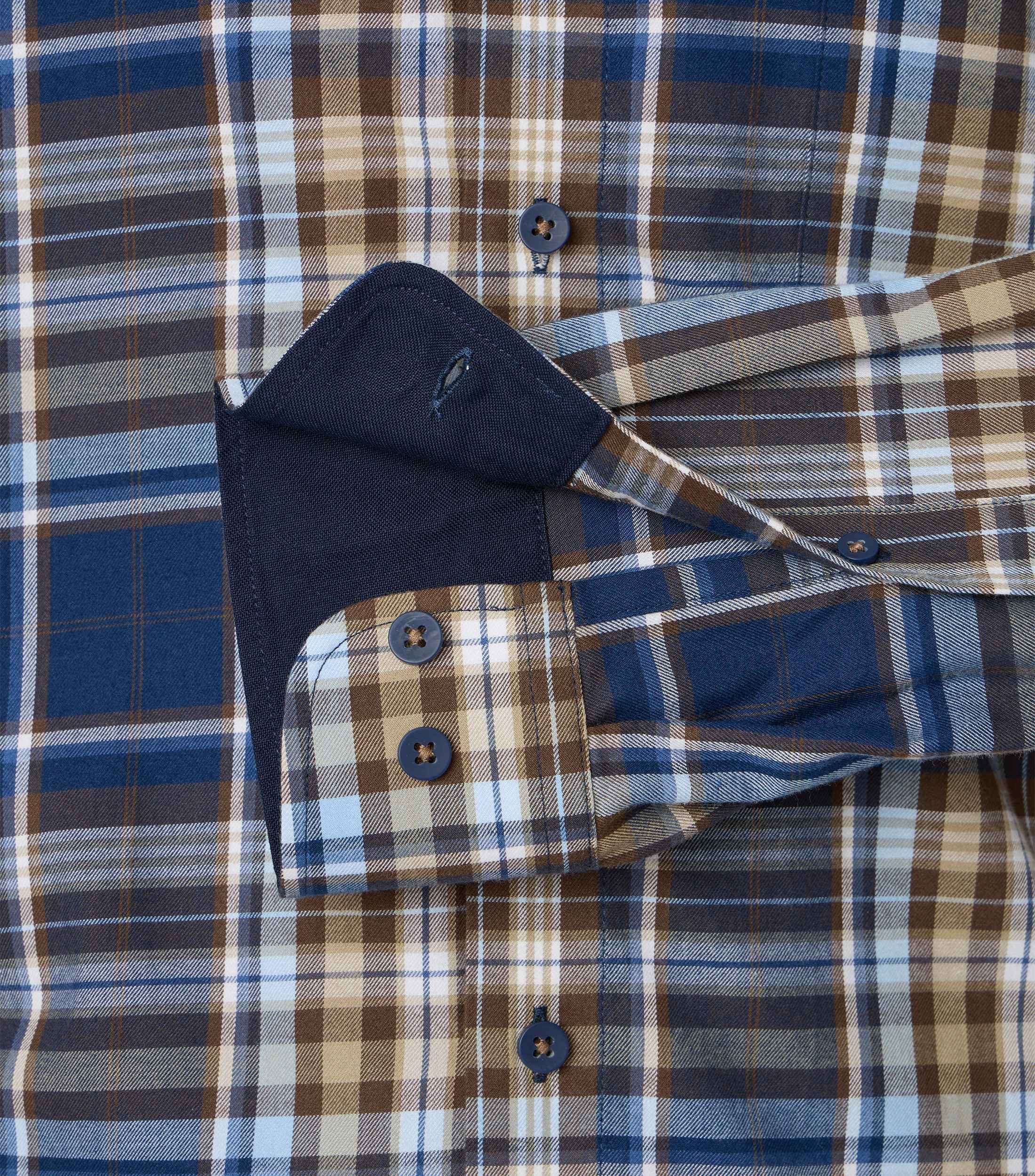 Redmond Langarmhemd kariert Comfort Fit